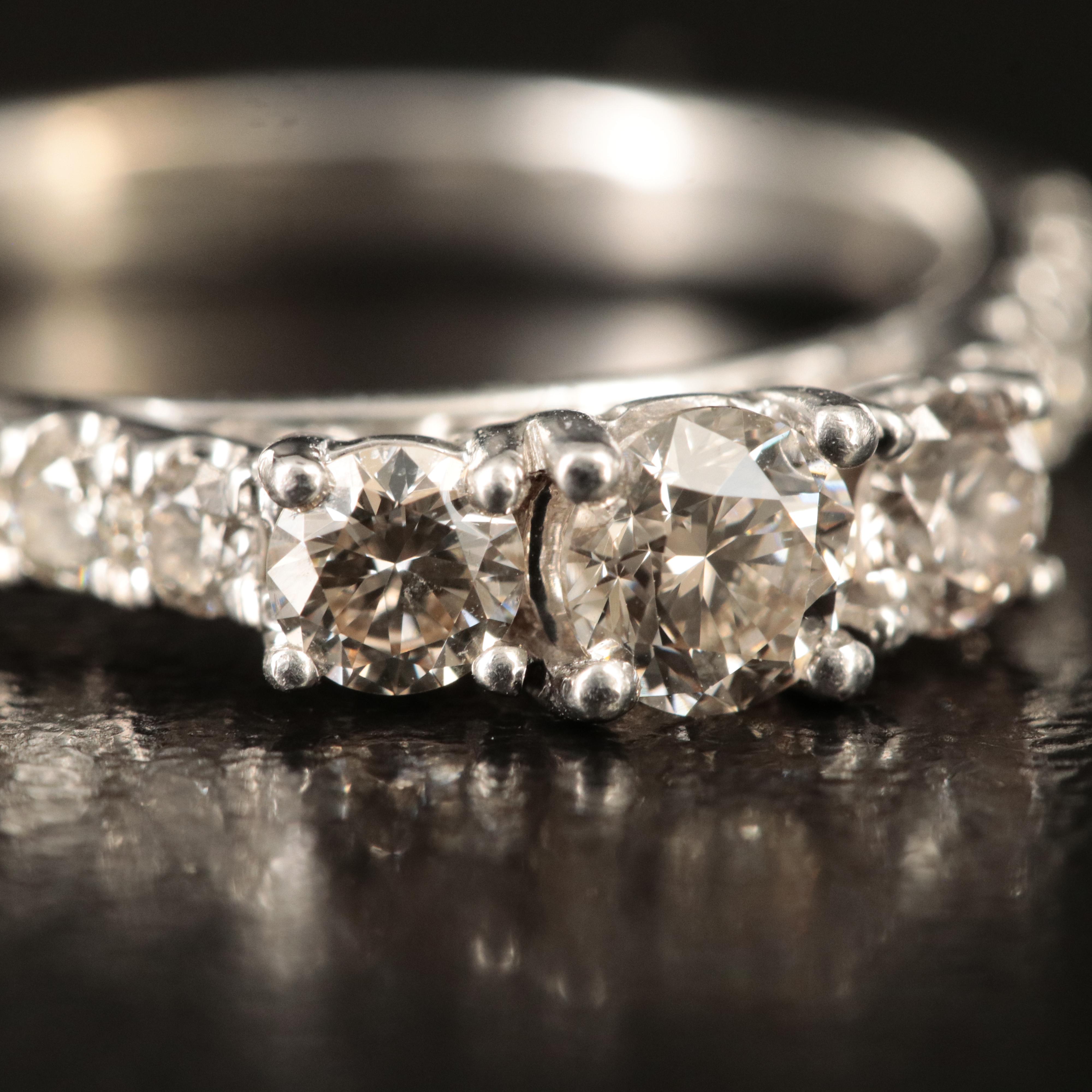 10K 0.90 CTW Diamond Ring