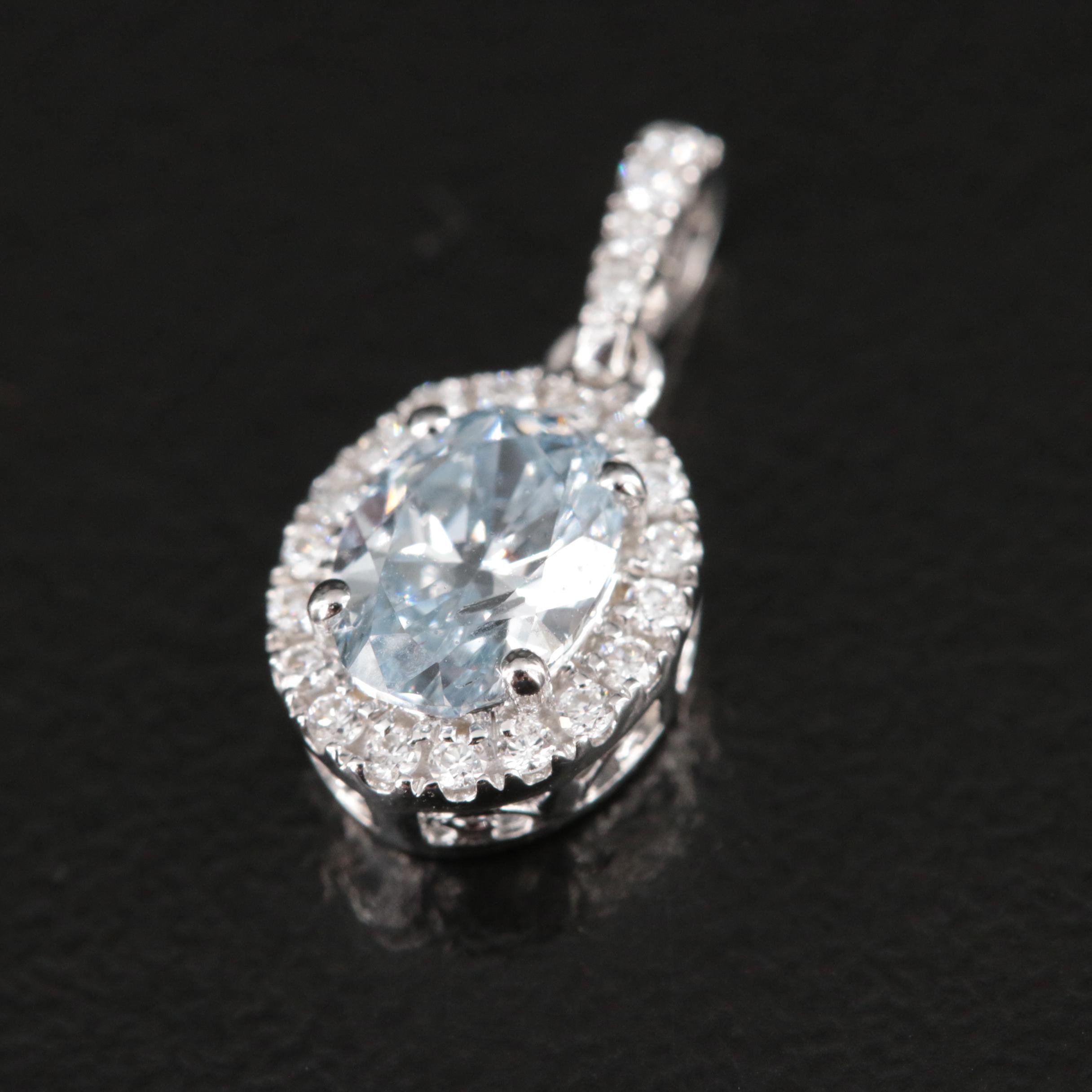 14K 0.60 CTW Lab Grown Diamond Pendant