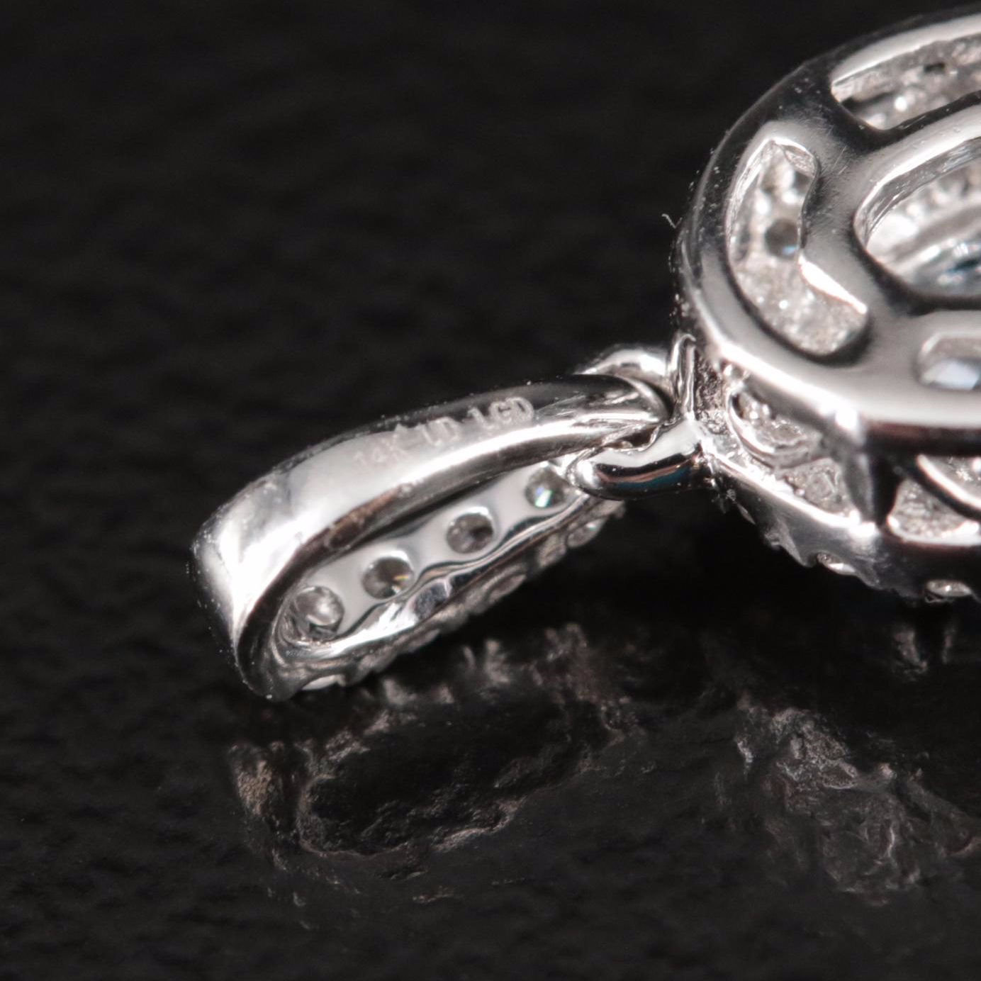 14K 0.60 CTW Lab Grown Diamond Pendant