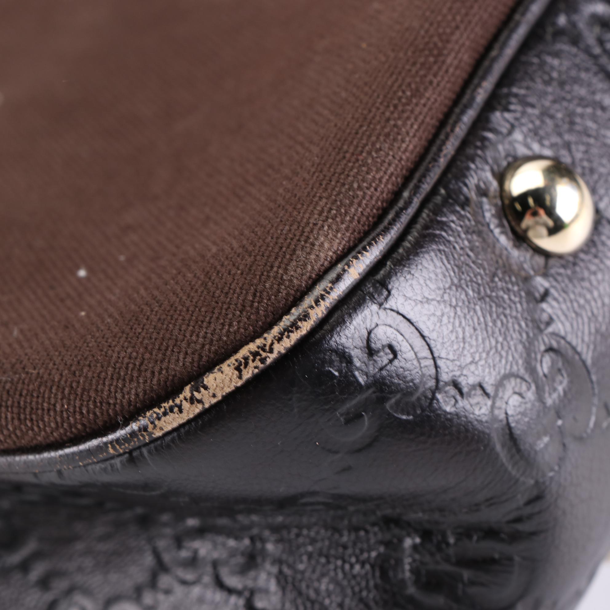 Gucci GG Canvas and Guccissima Leather Shoulder Bag