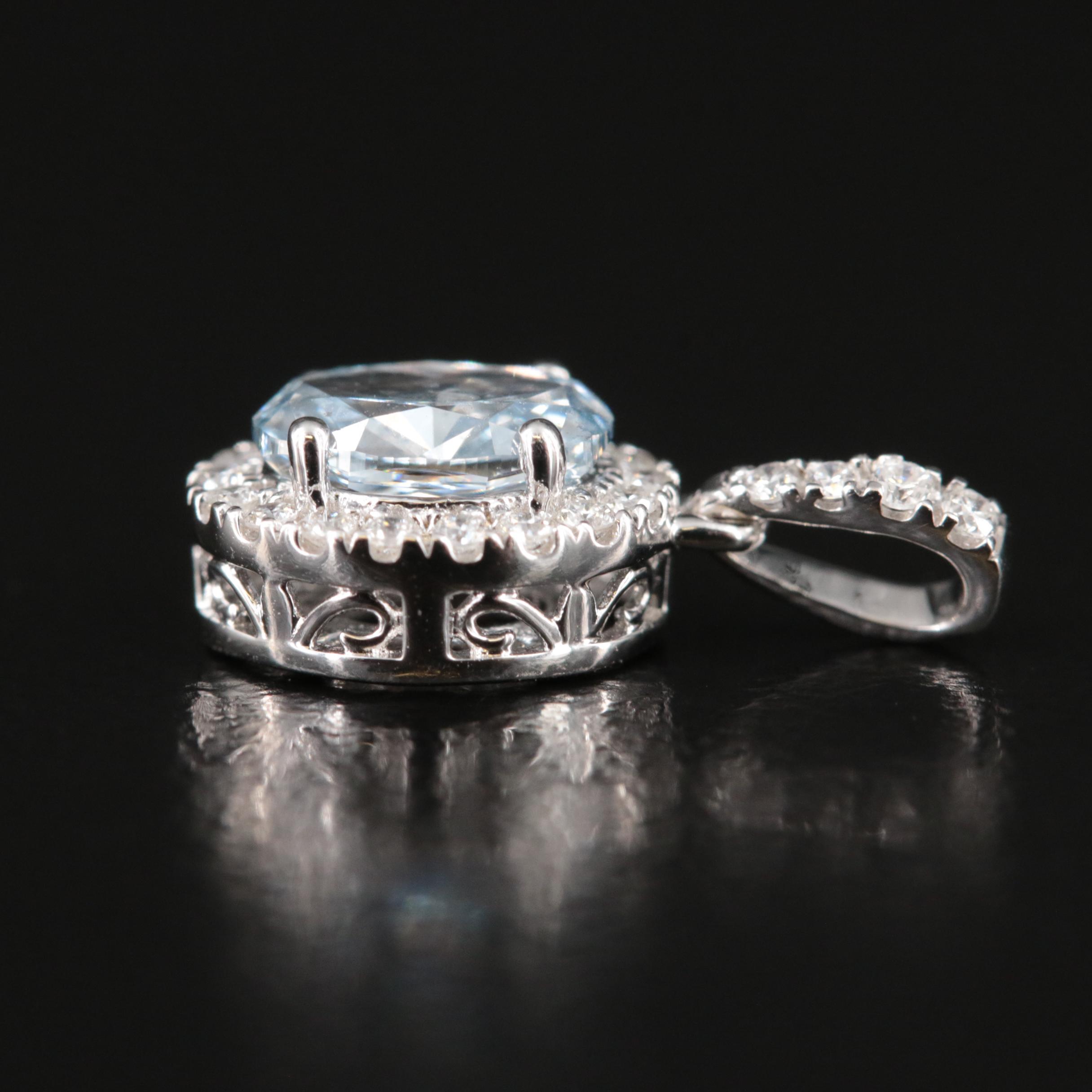 14K 0.60 CTW Lab Grown Diamond Pendant