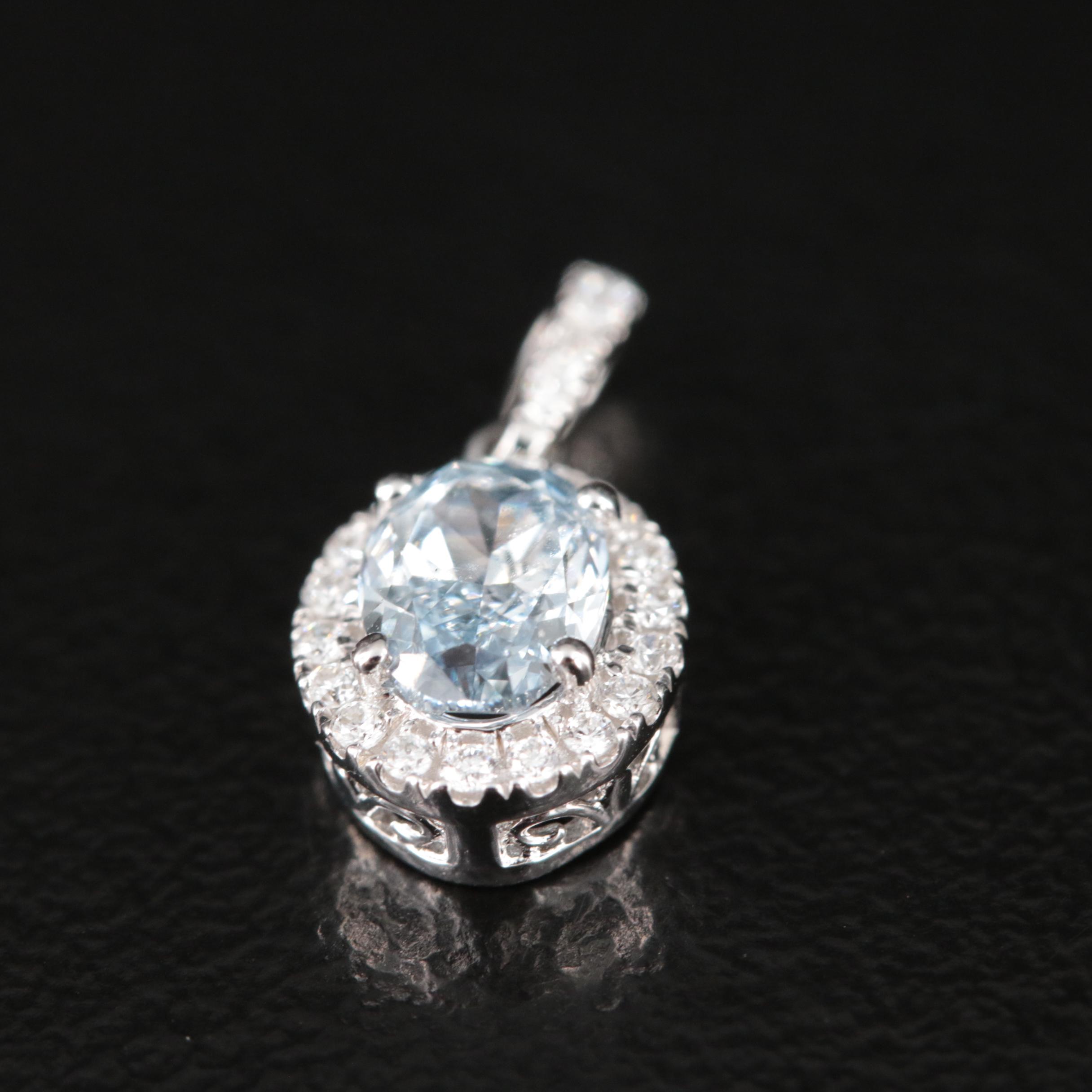 14K 0.60 CTW Lab Grown Diamond Pendant