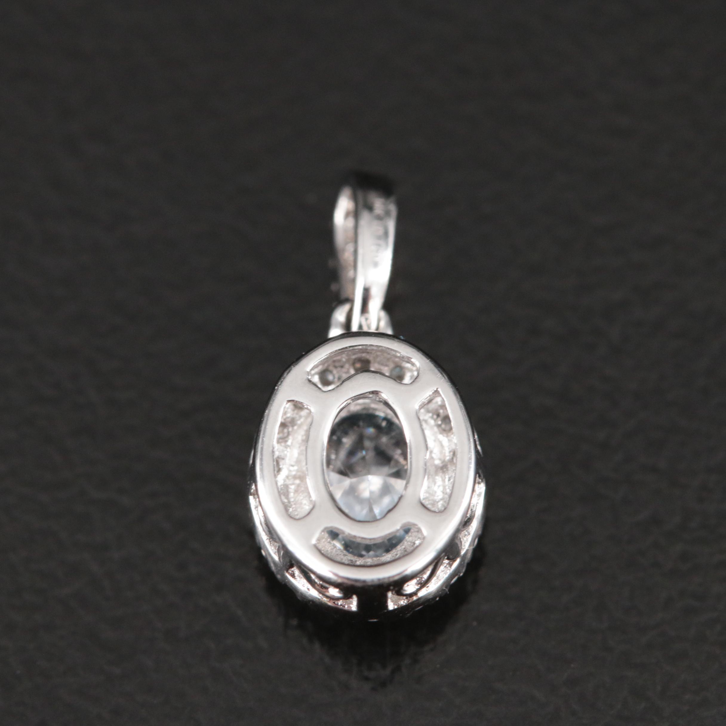 14K 0.60 CTW Lab Grown Diamond Pendant
