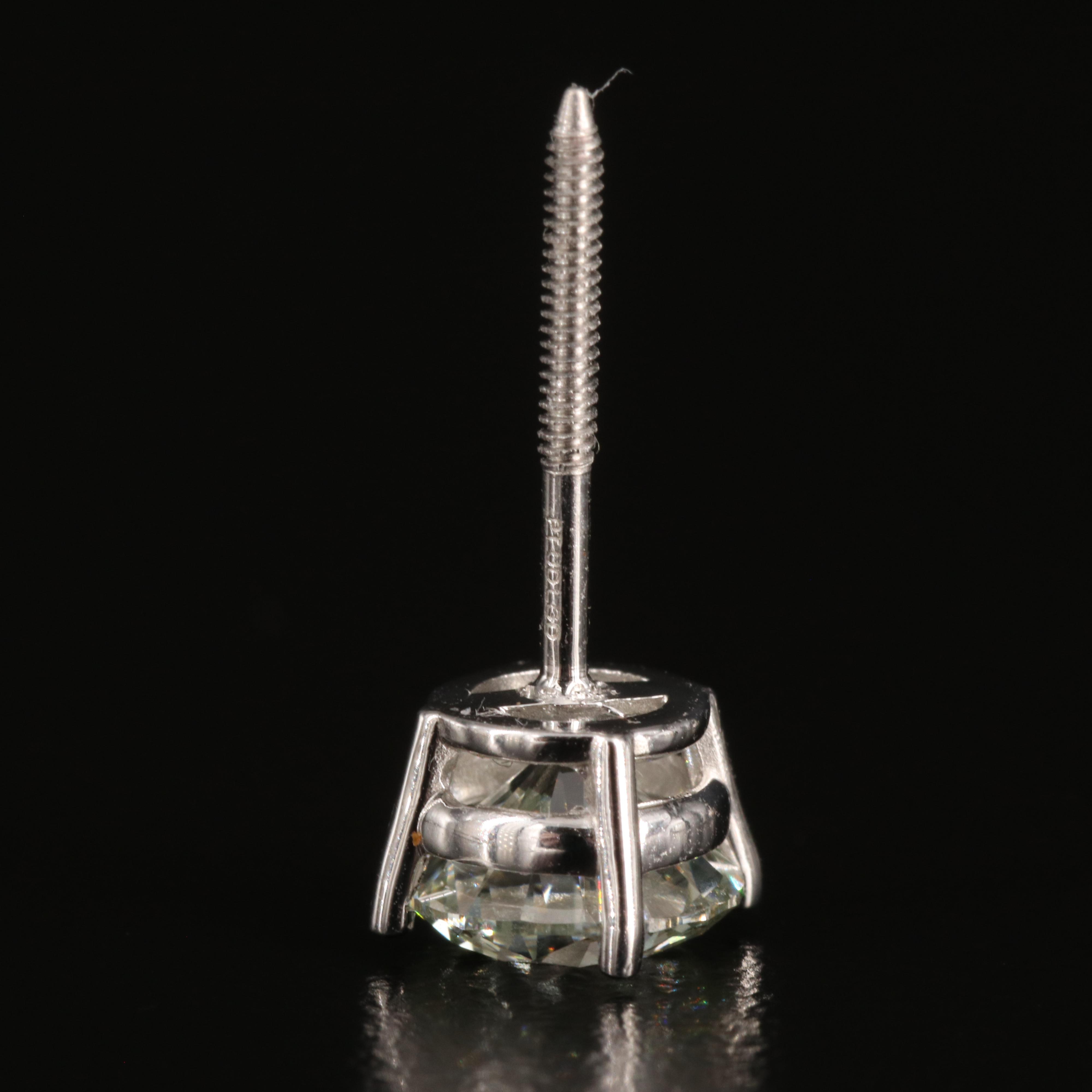 Platinum 1.72 CTW Lab Grown Diamond Stud Earrings