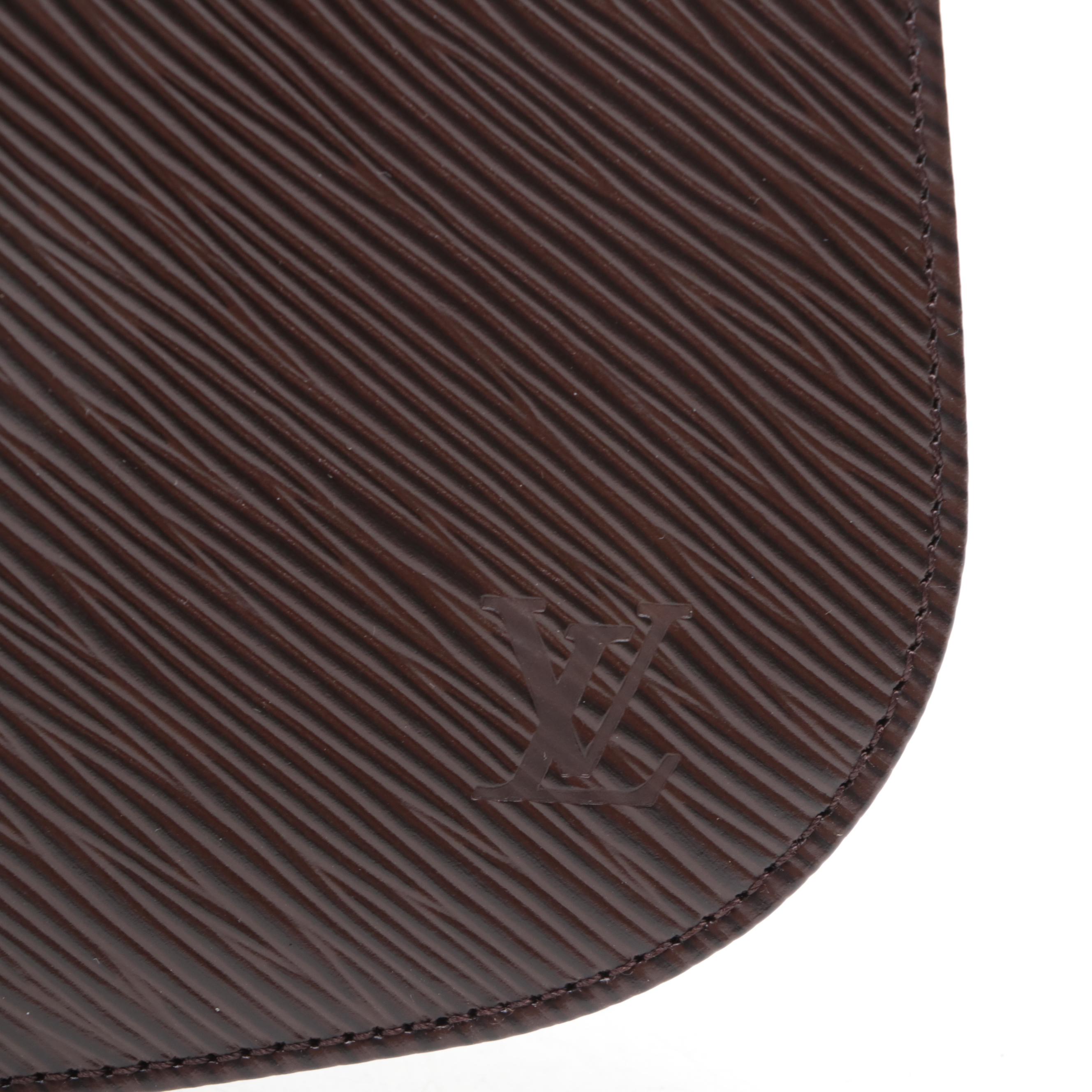 Louis Vuitton Demi Lune Bag in Moka Epi Leather