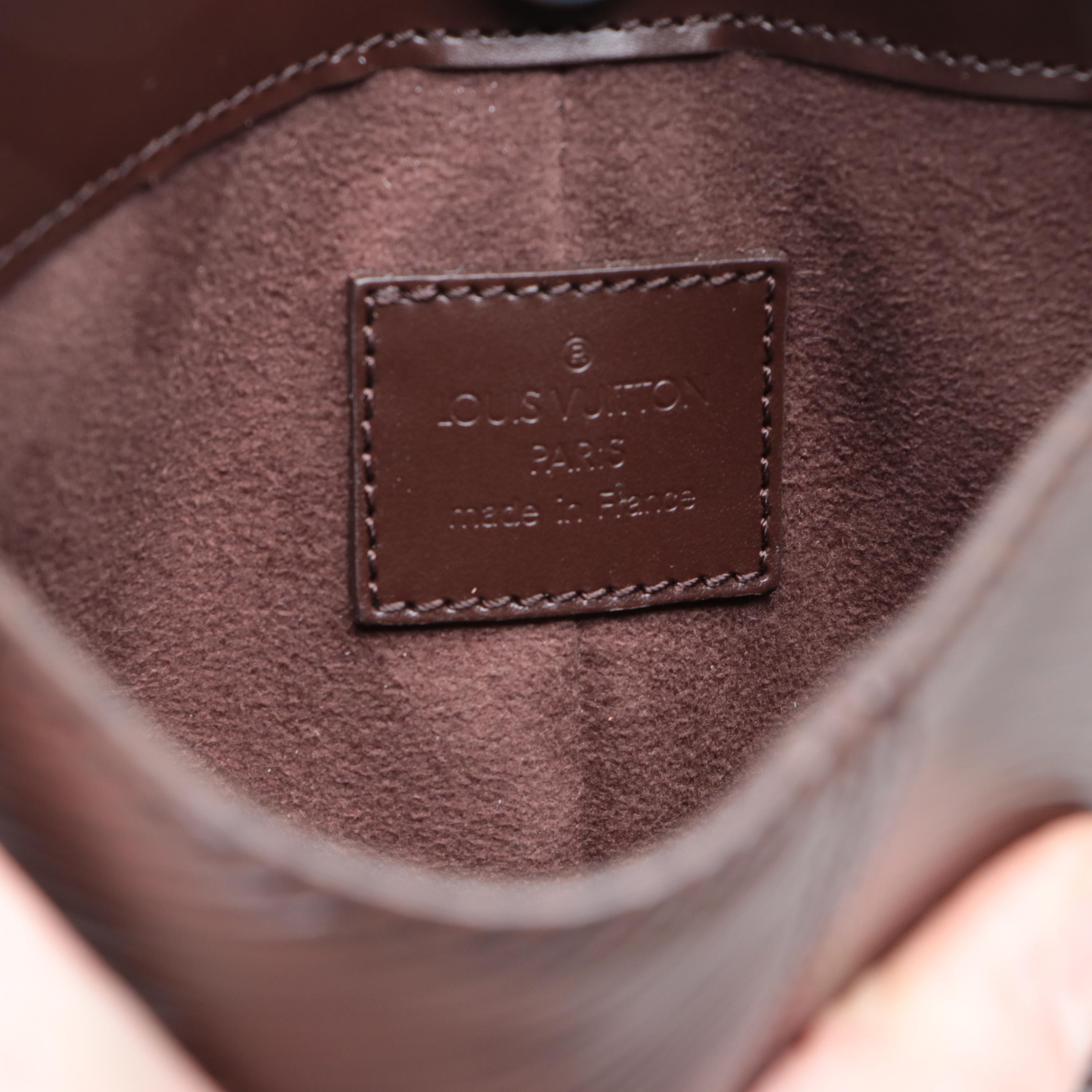 Louis Vuitton Demi Lune Bag in Moka Epi Leather