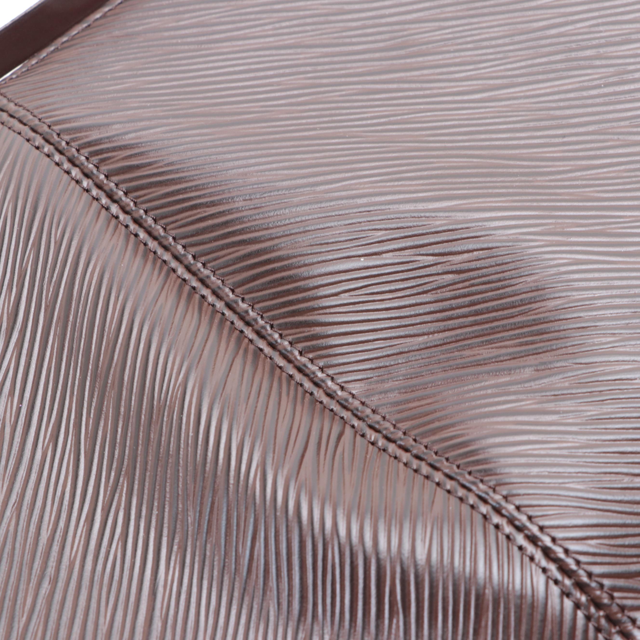 Louis Vuitton Demi Lune Bag in Moka Epi Leather