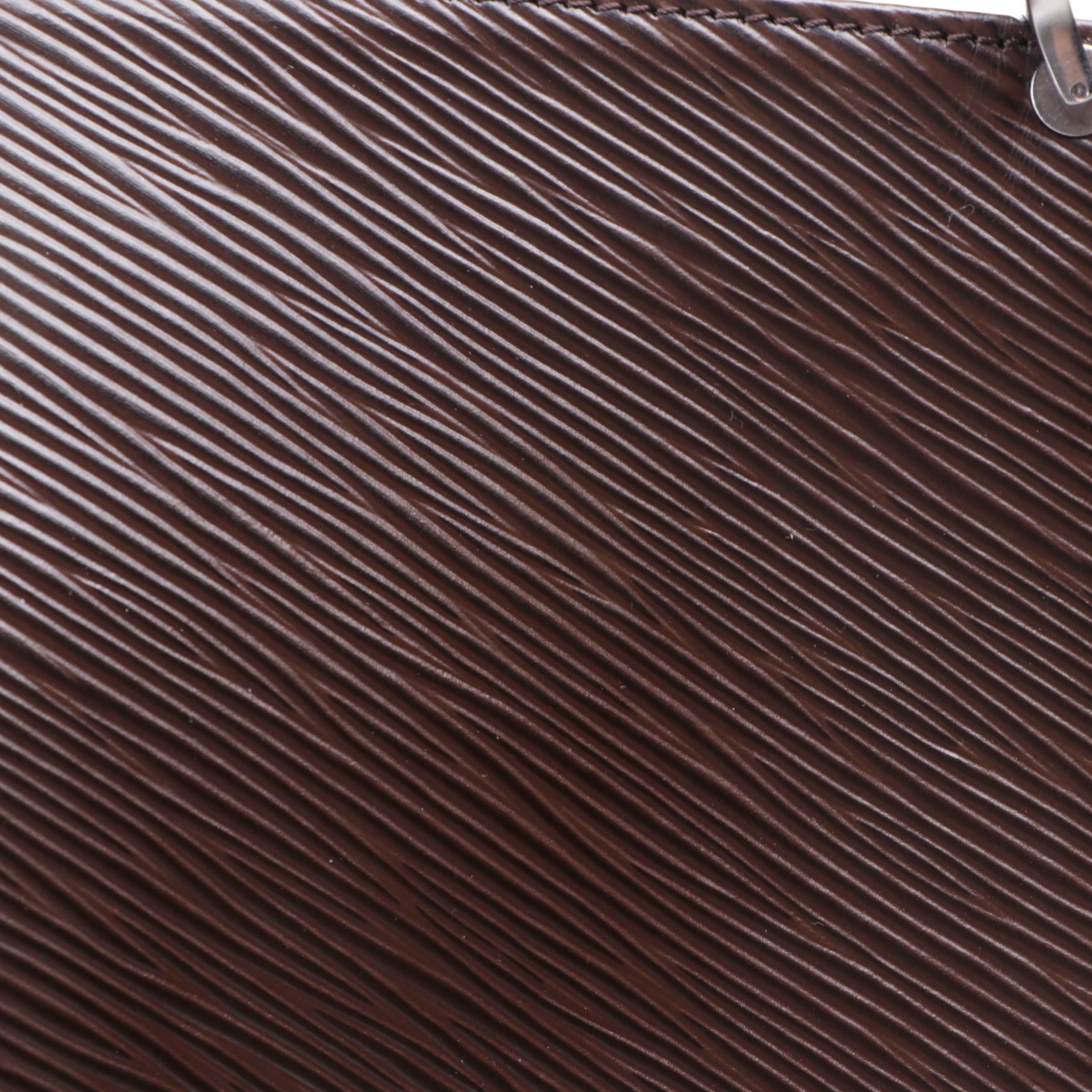 Louis Vuitton Demi Lune Bag in Moka Epi Leather