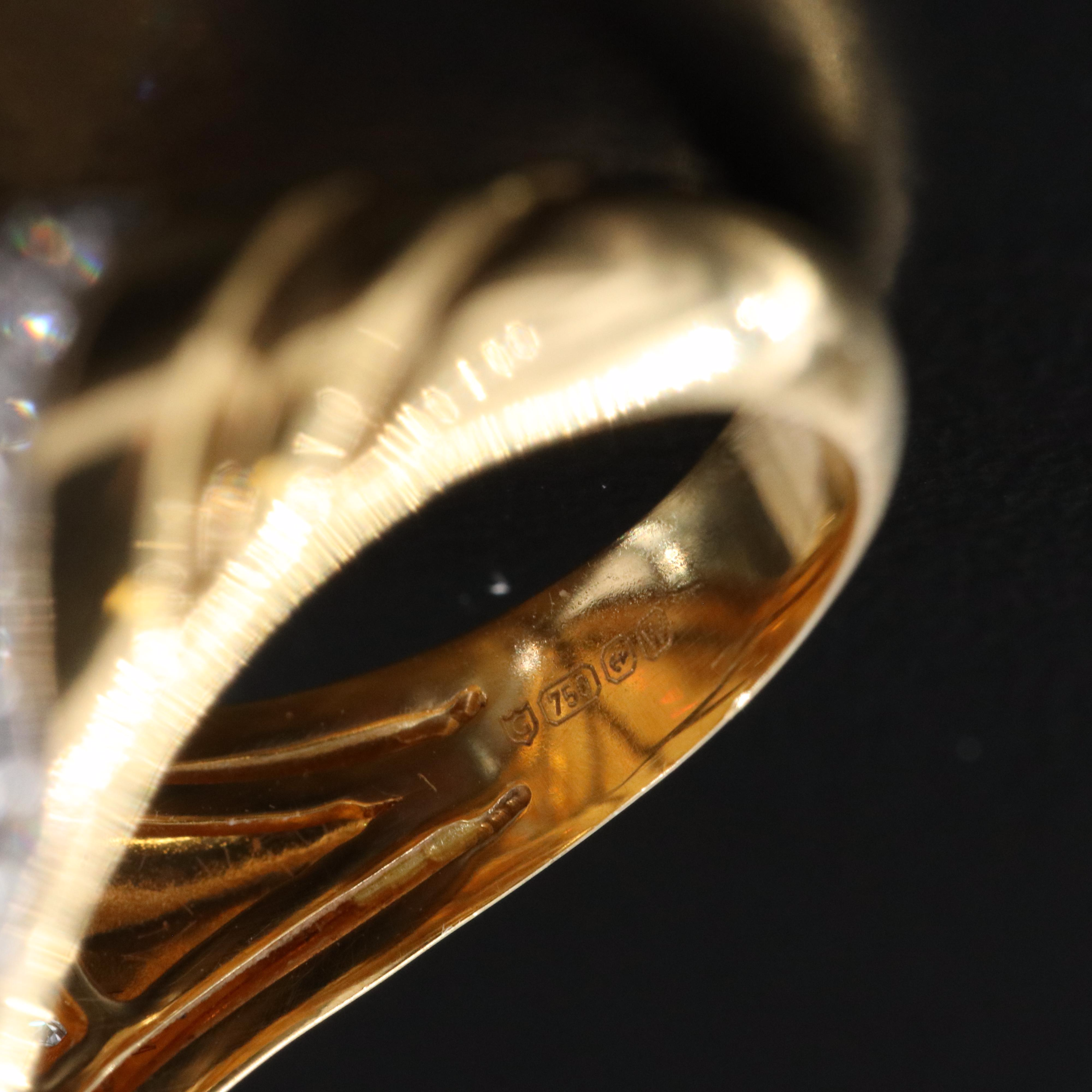 18K Opal and Diamond Ring