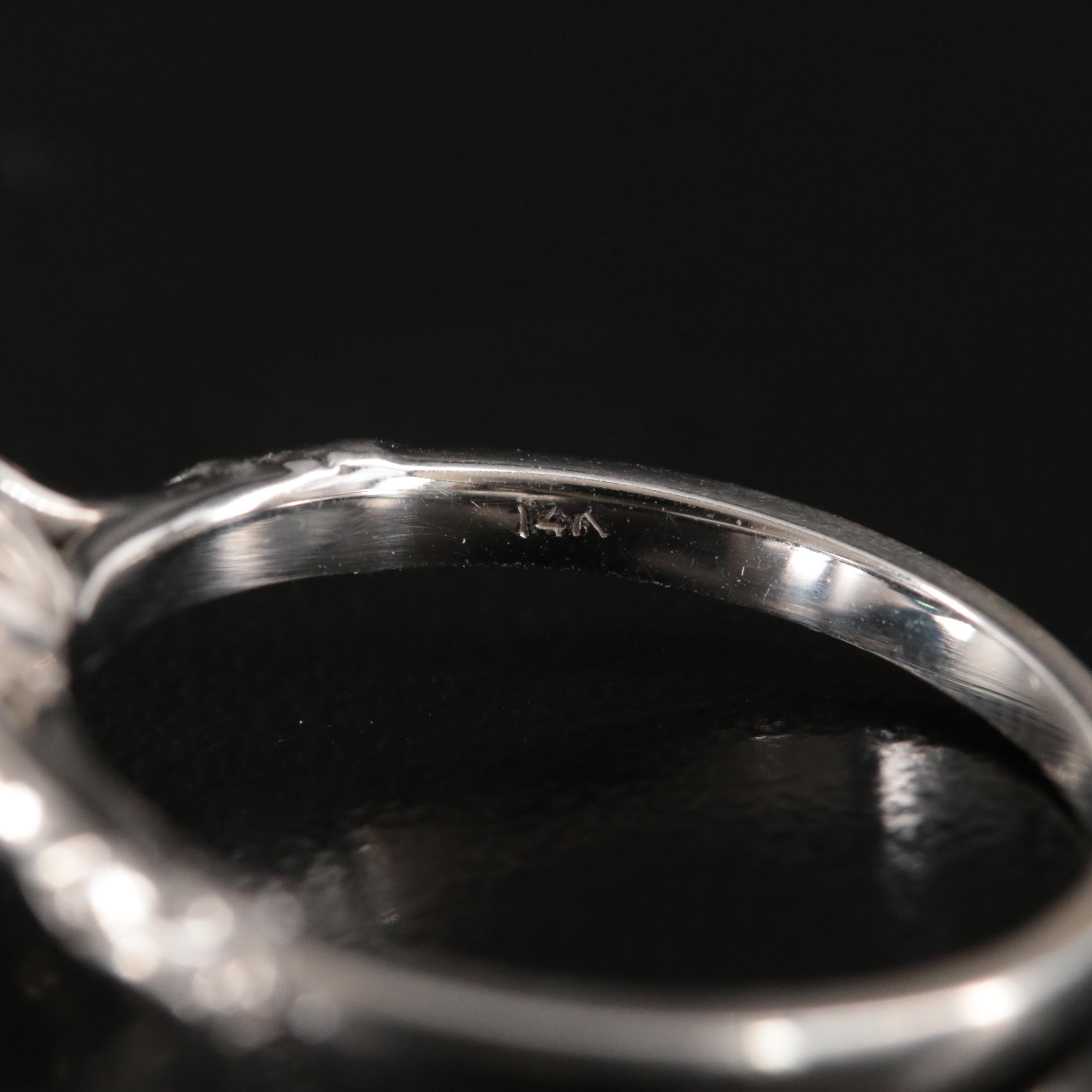 14K 3.26 CT Fancy Dark Blue Diamond Ring