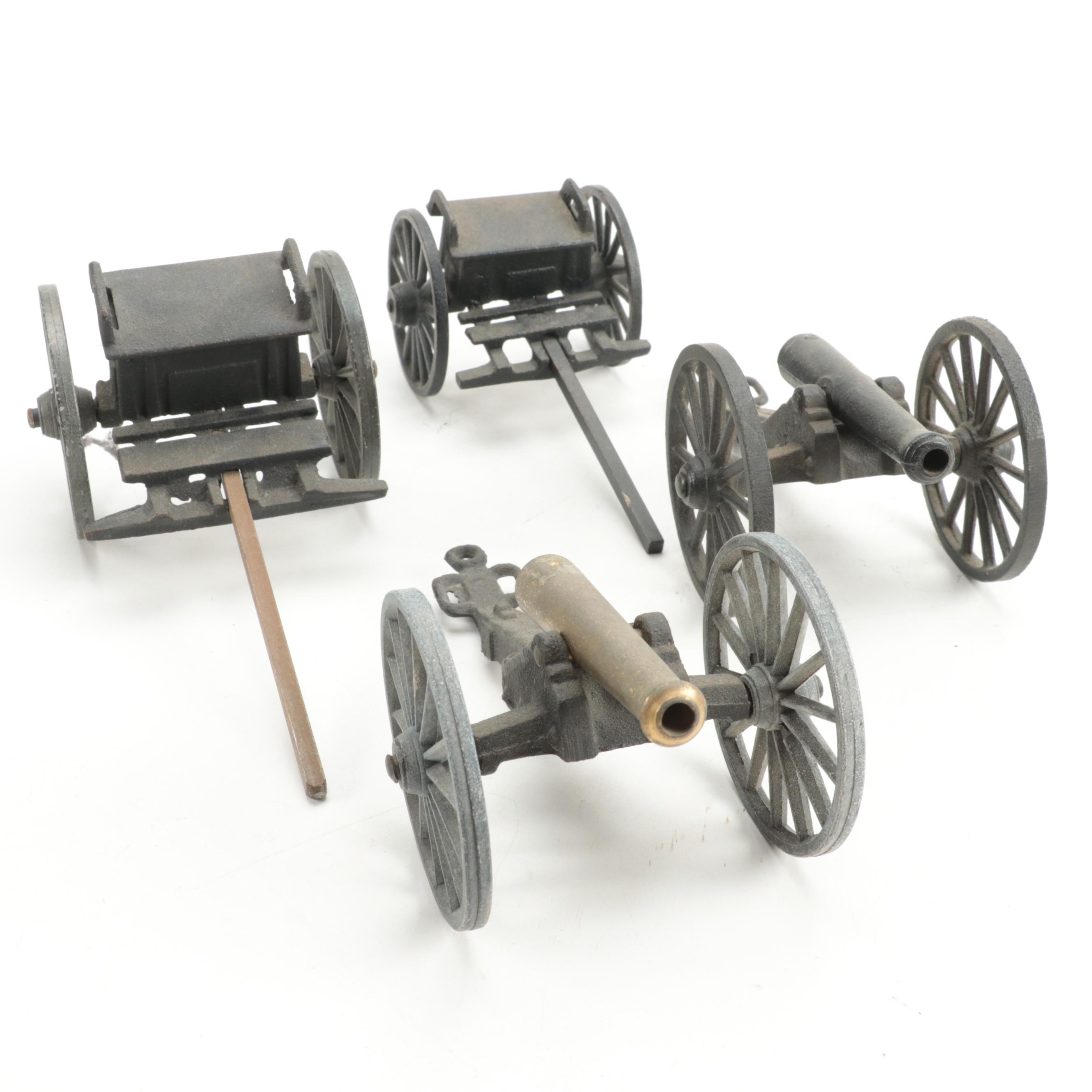 Michael Falk Co. Cast Iron Cannon and Caisson Models