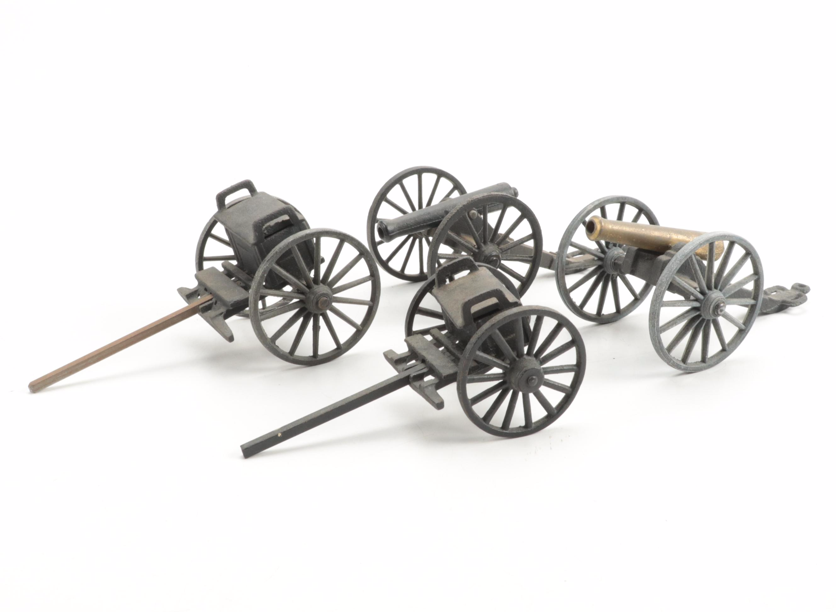 Michael Falk Co. Cast Iron Cannon and Caisson Models