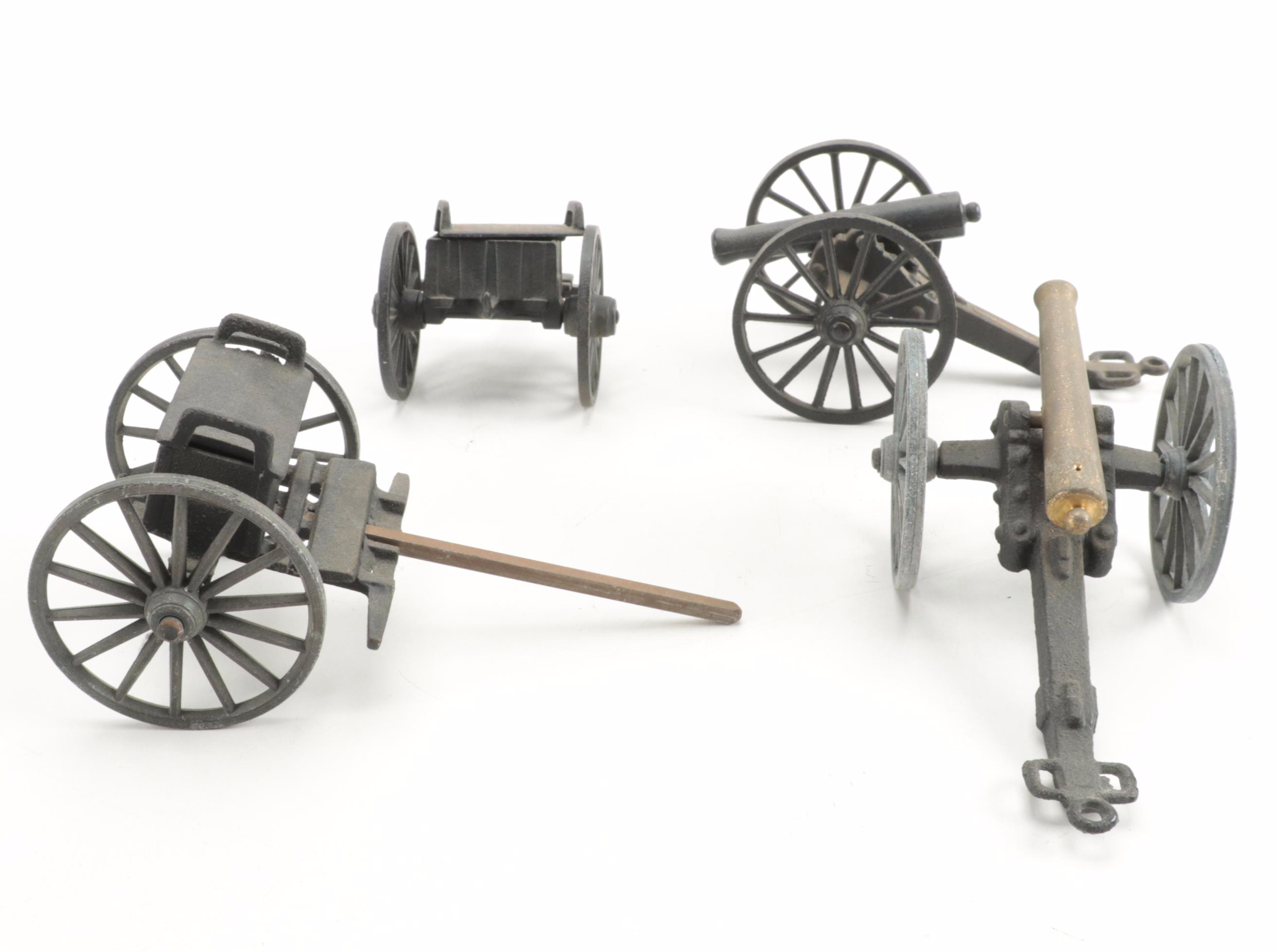 Michael Falk Co. Cast Iron Cannon and Caisson Models