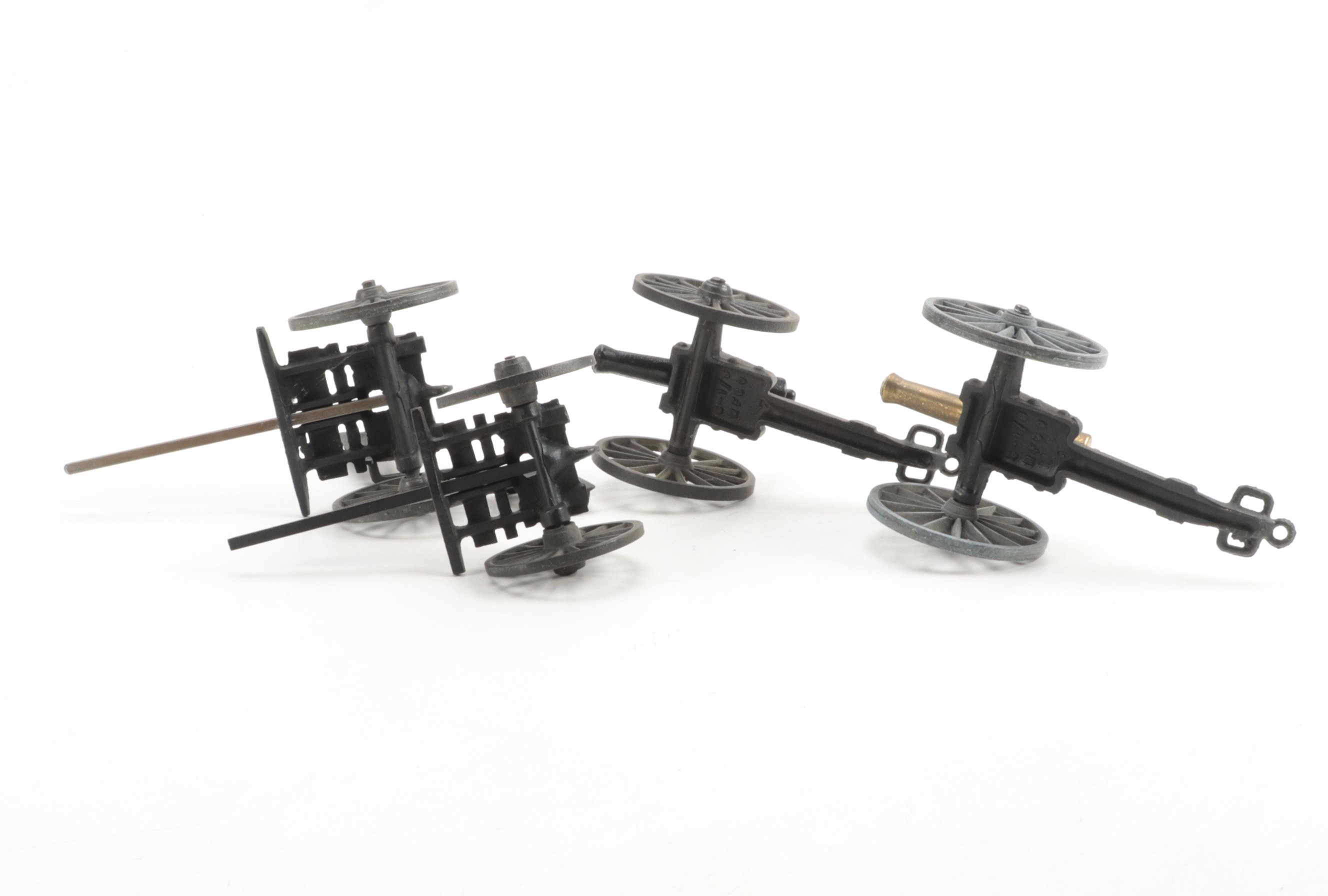 Michael Falk Co. Cast Iron Cannon and Caisson Models