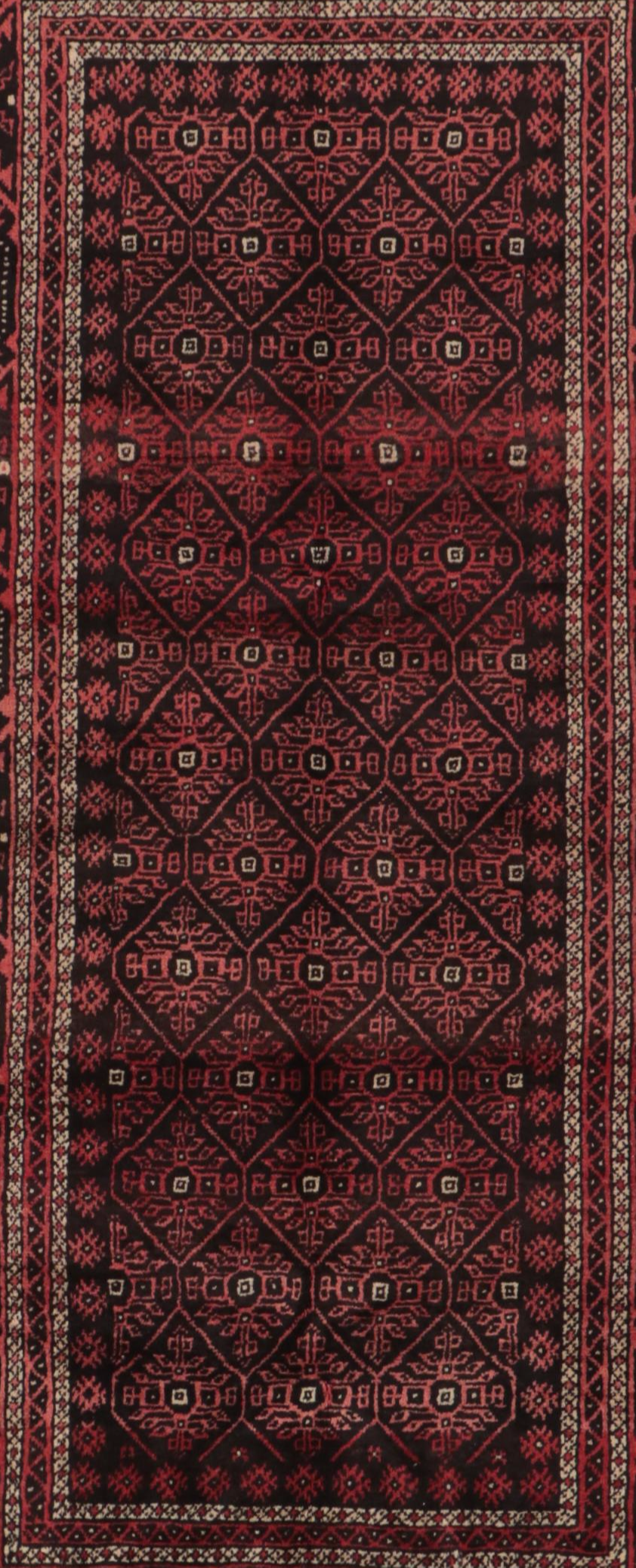 3'4 x 6'6 Hand-Knotted Afghan Baluch Area Rug