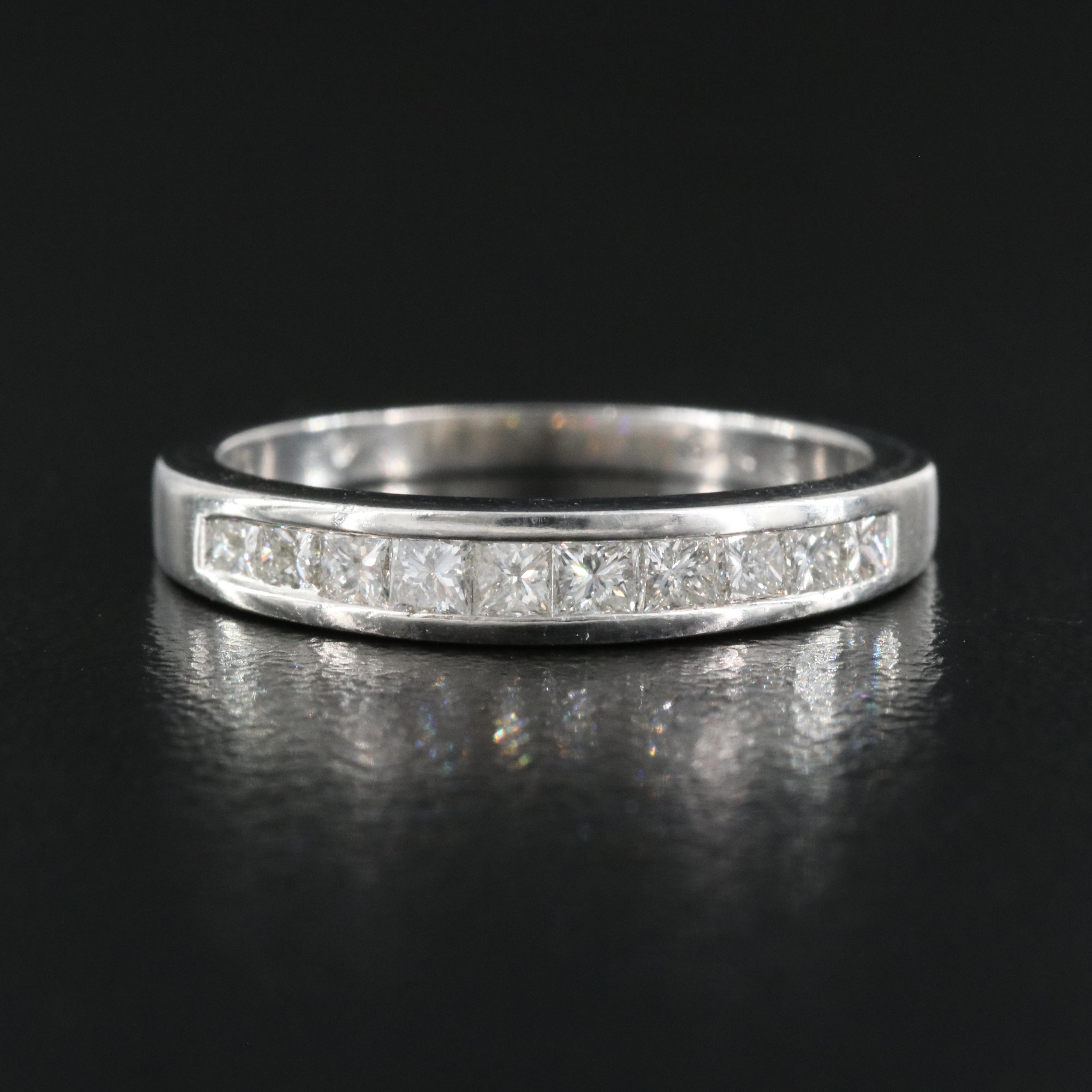 Platinum 0.62 CTW Diamond Band