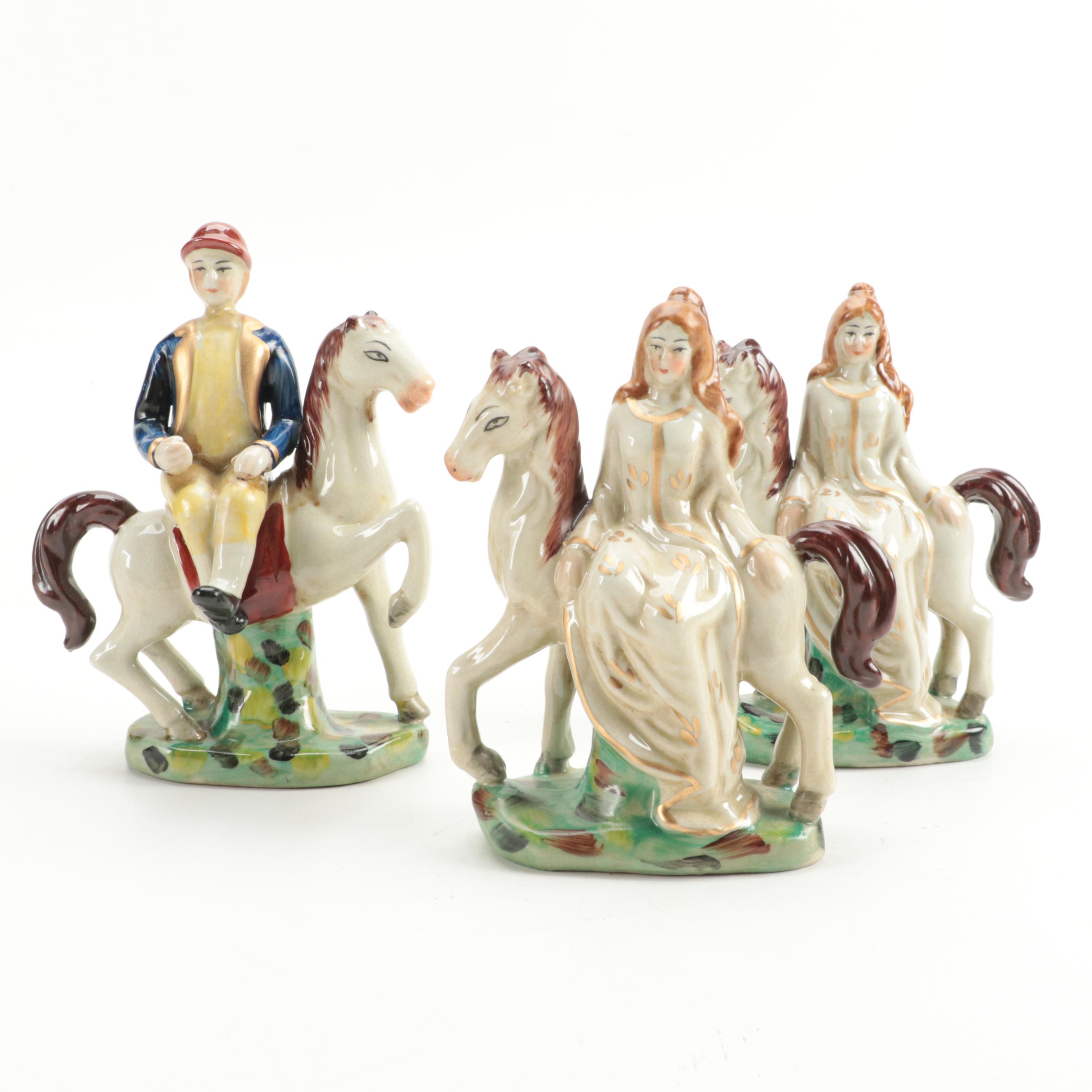 Staffordshire Style Earthenware Figurines