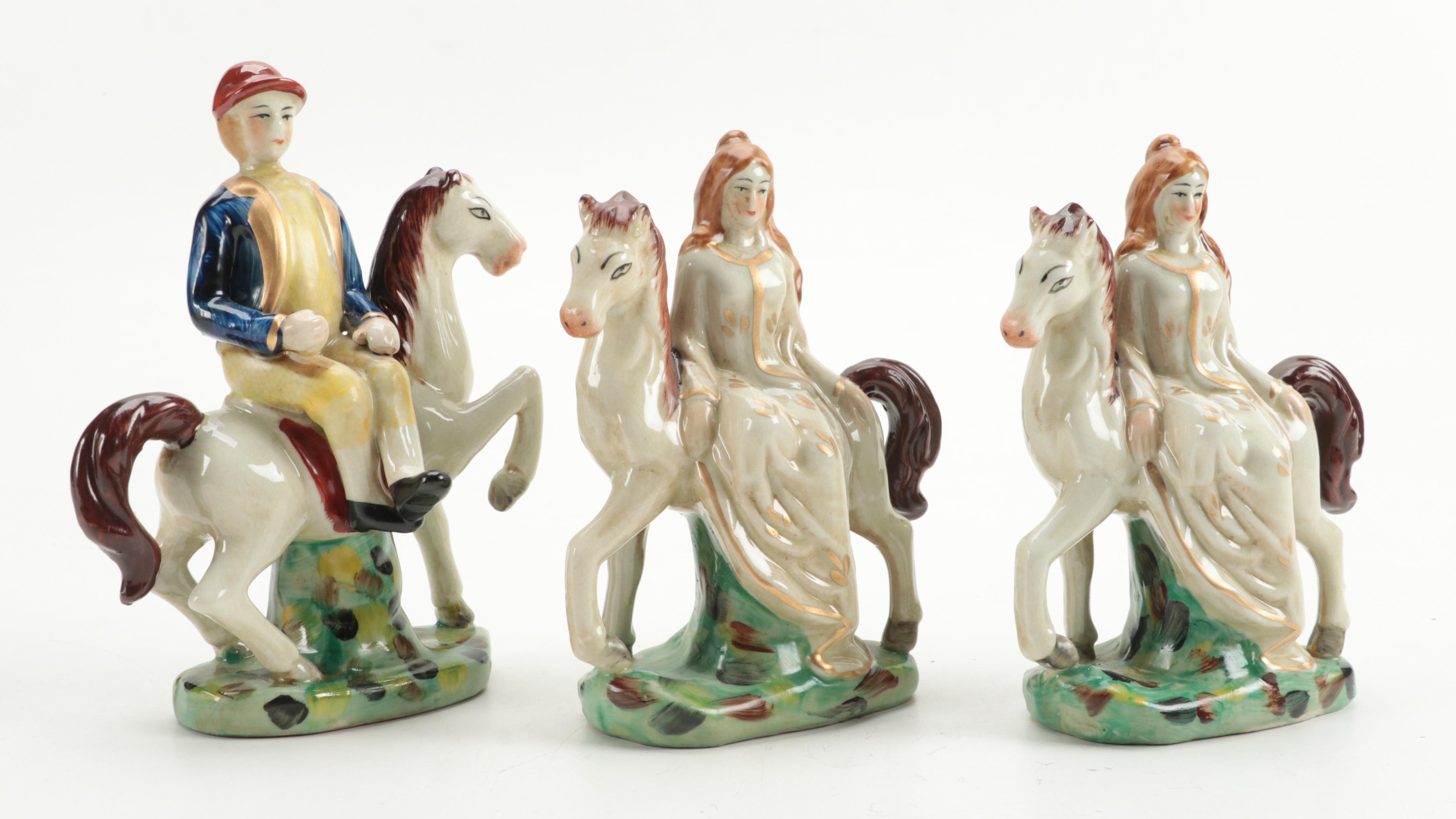 Staffordshire Style Earthenware Figurines