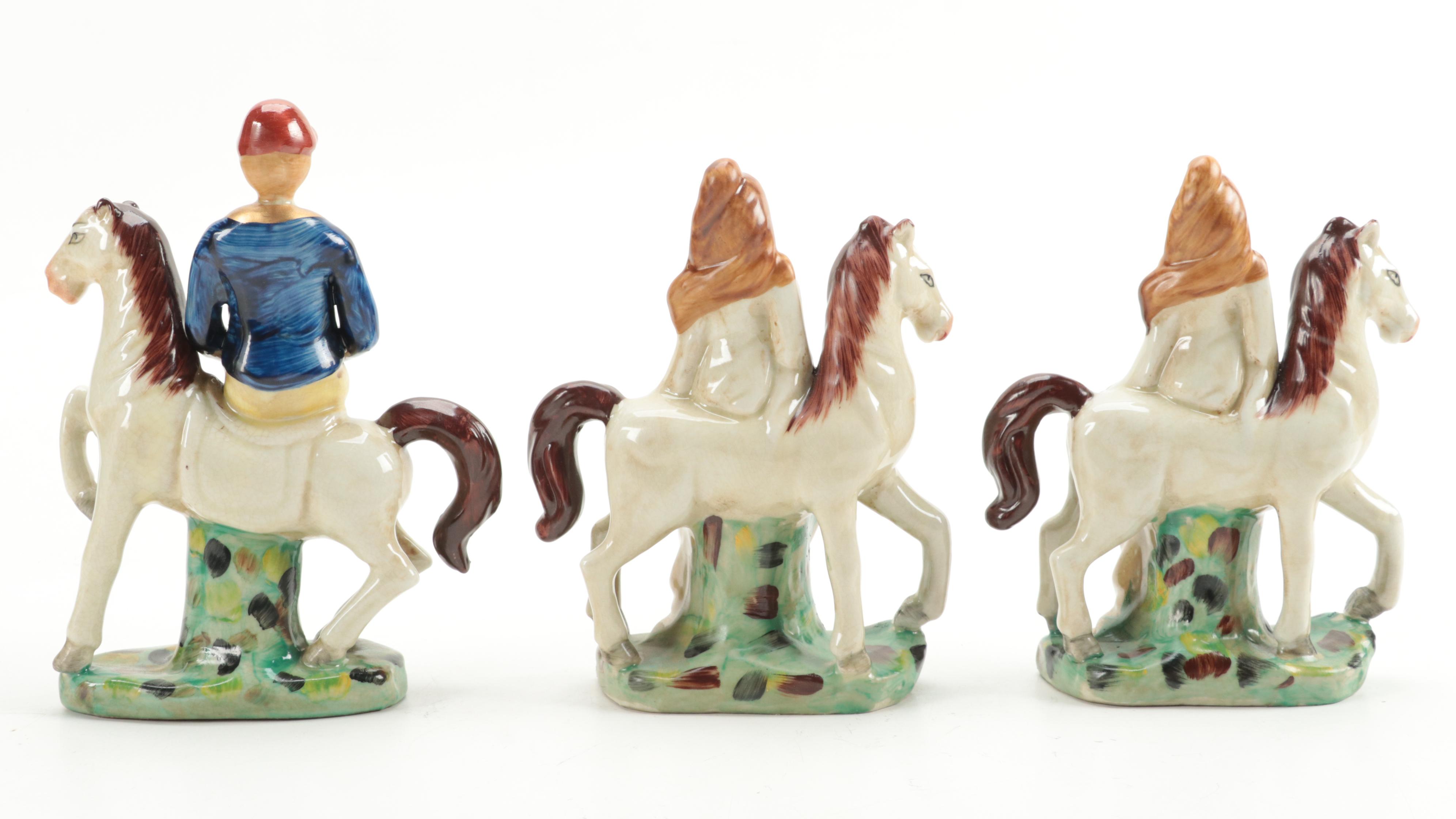 Staffordshire Style Earthenware Figurines
