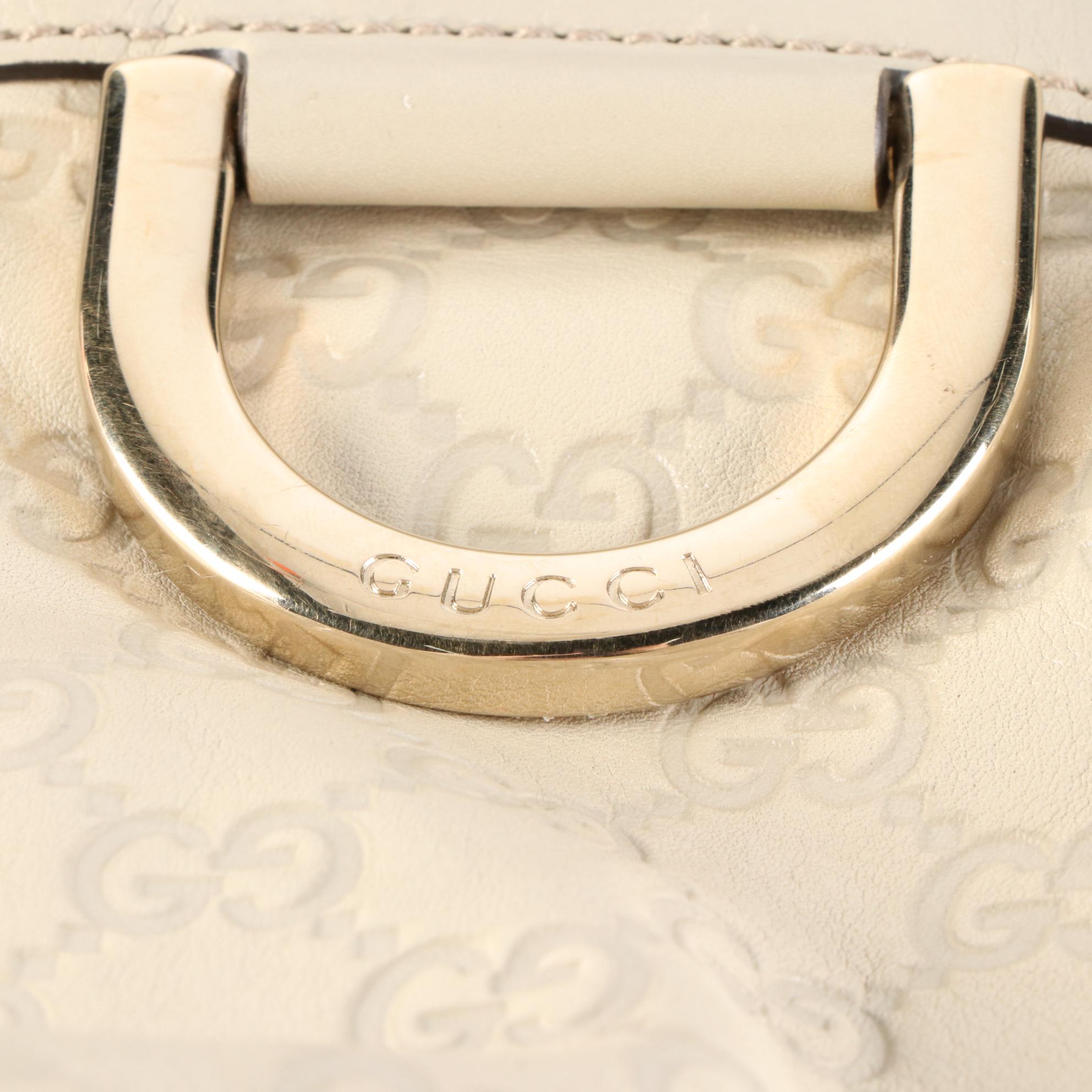 Gucci D-Ring Small Tote Bag in Guccissima and Grain Leather