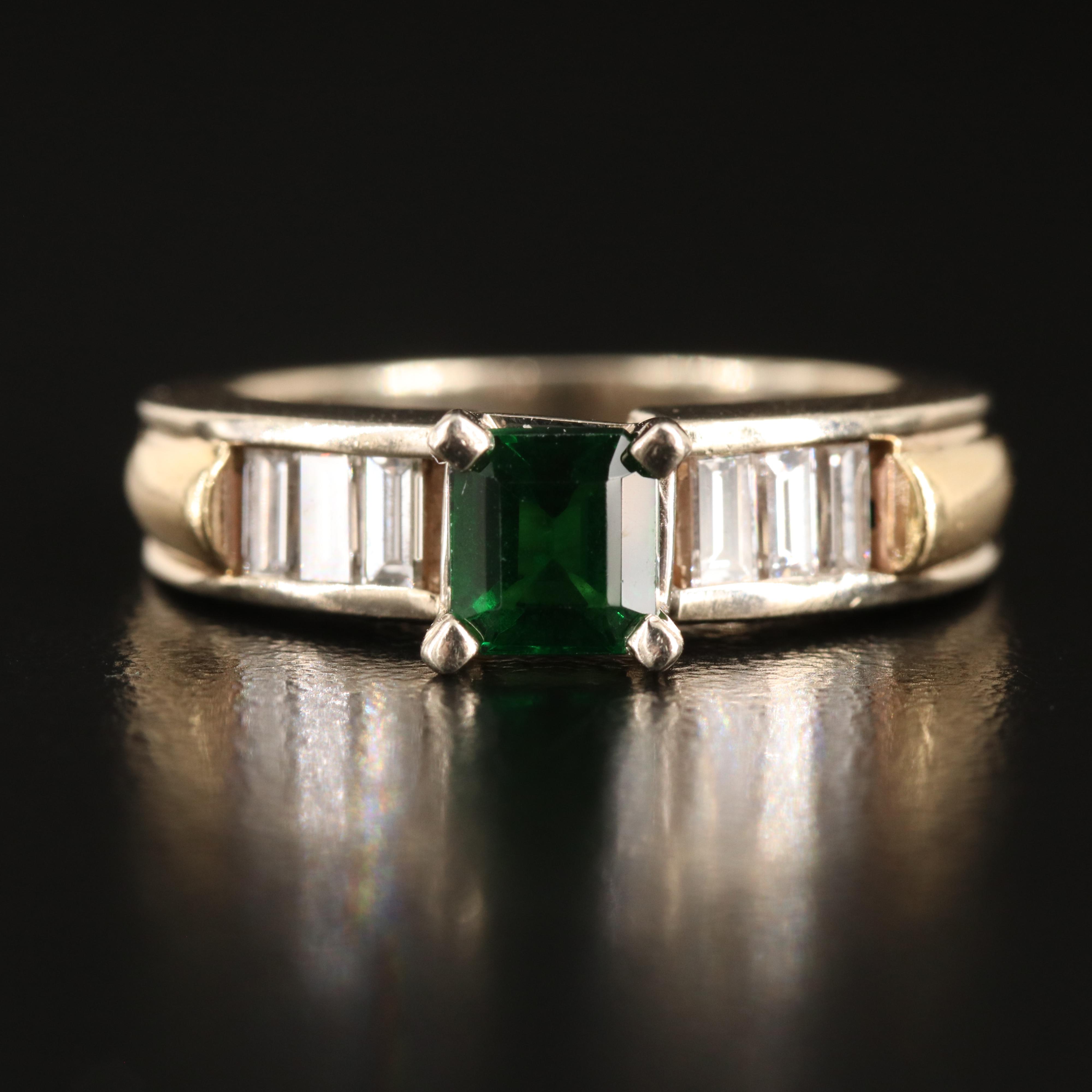 14K Tourmaline and Diamond Ring