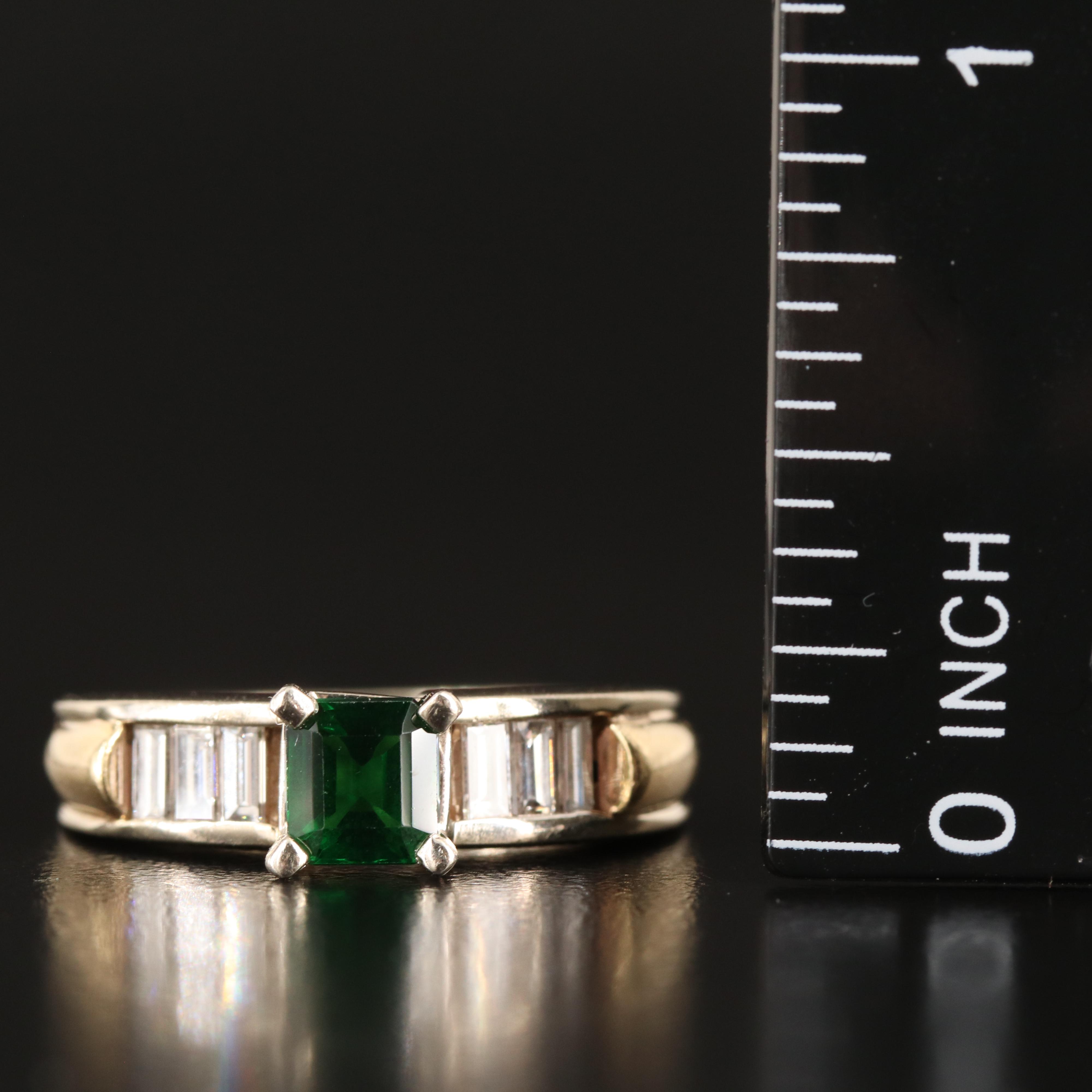 14K Tourmaline and Diamond Ring