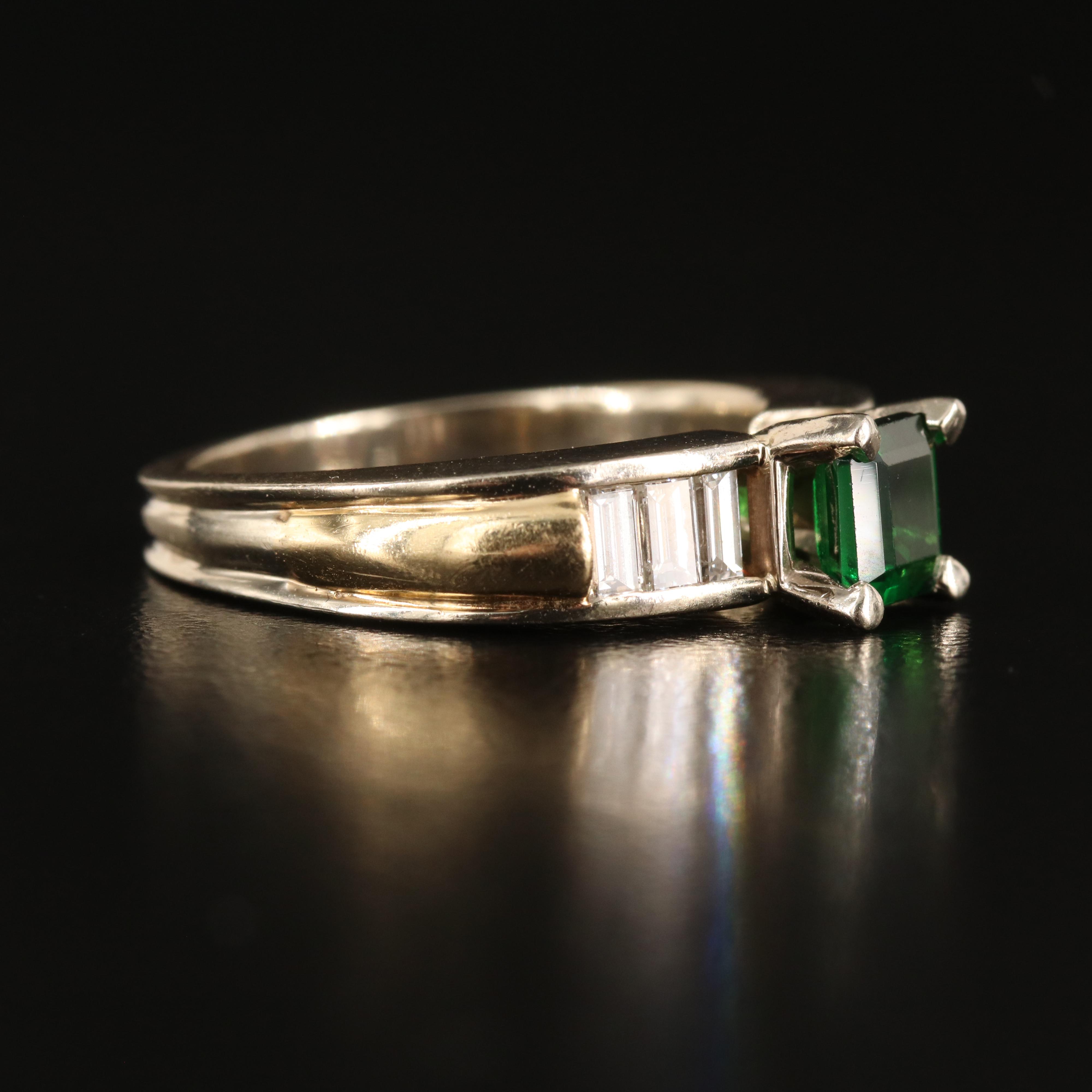 14K Tourmaline and Diamond Ring