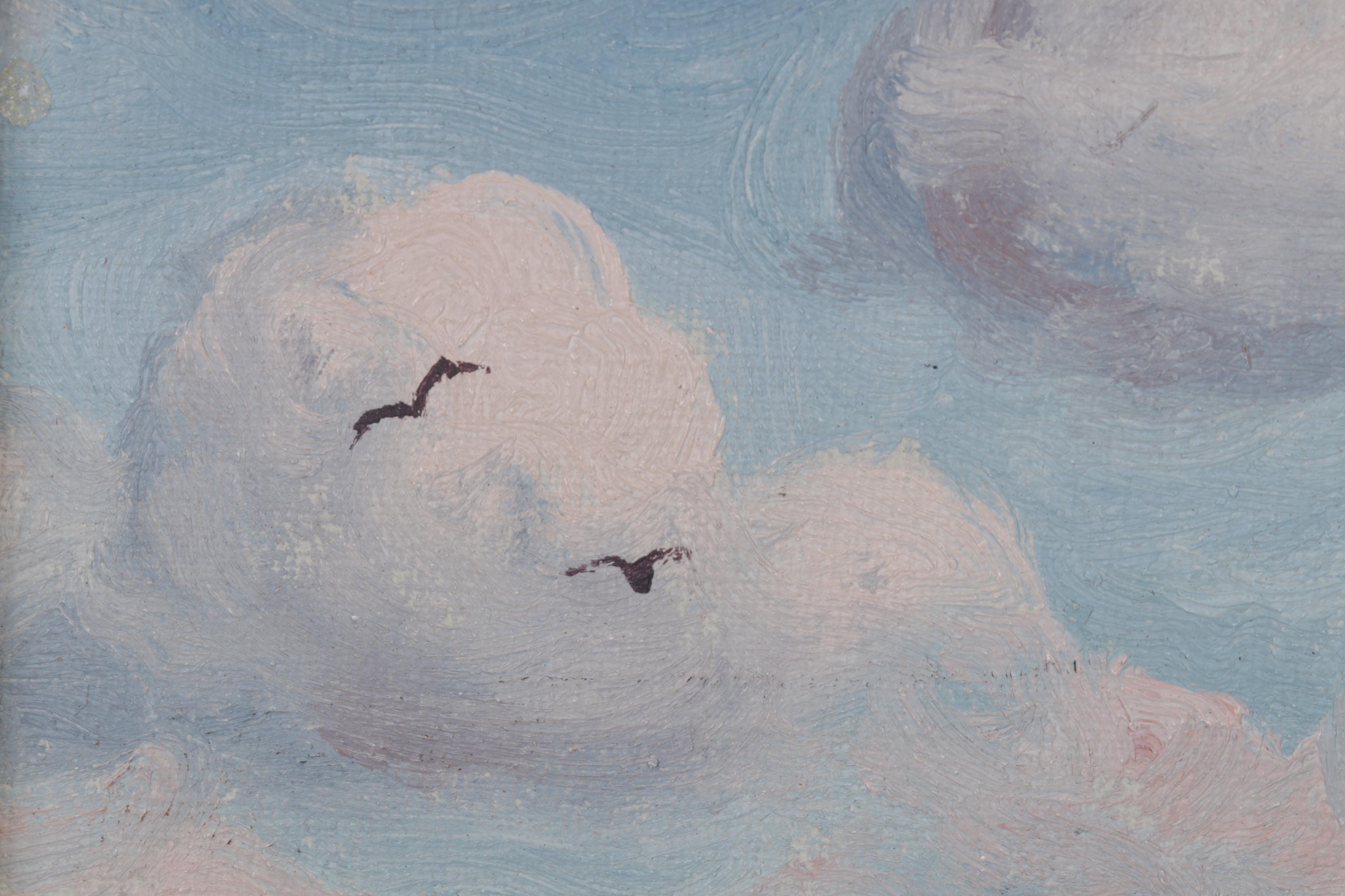 Harry Howe Maritime Oil Painting "Wharf at Gloucester, Mass.," 1951