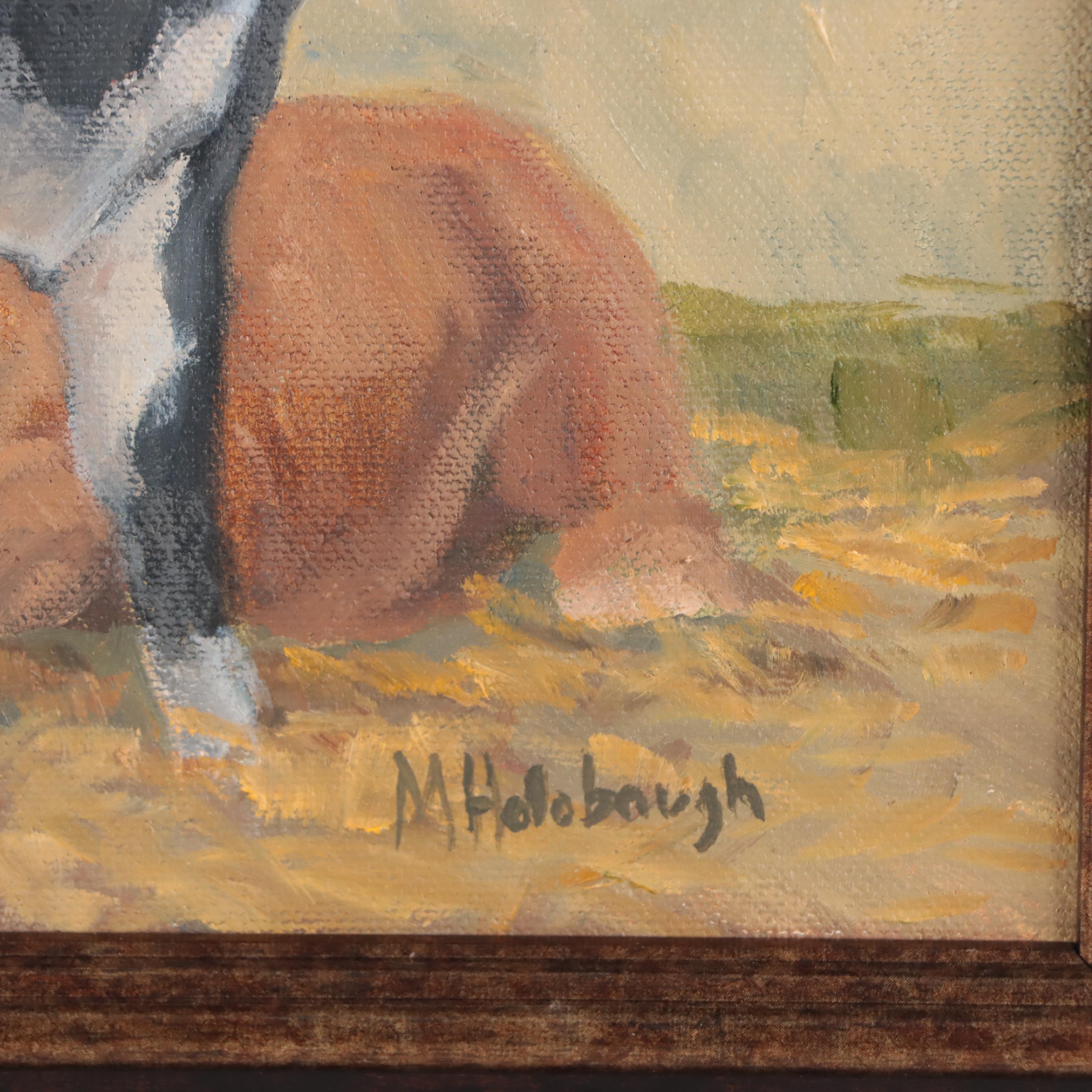 Mary Holobaugh Oil Painting of Cows