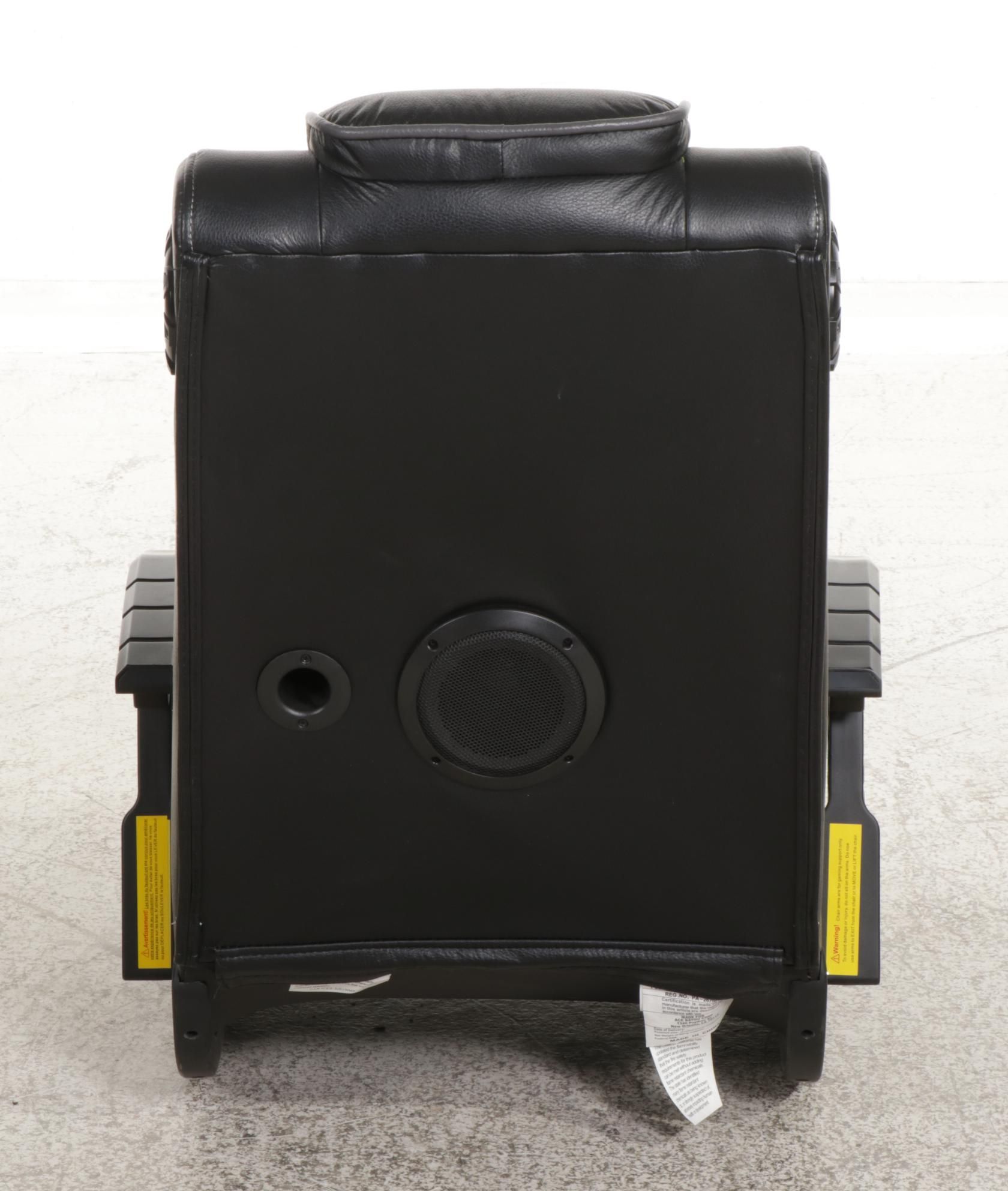 Ace Bayou Faux Leather Gaming Chair with Integral Speakers