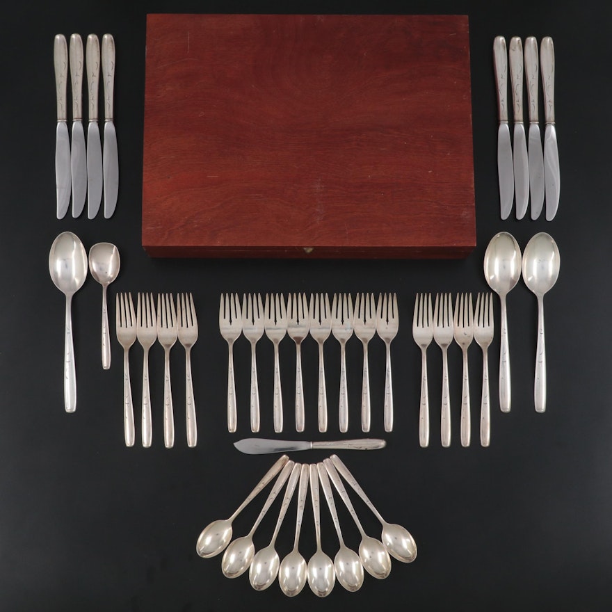 Charter "Silhouette" Sterling Silver Flatware, Mid-20th Century