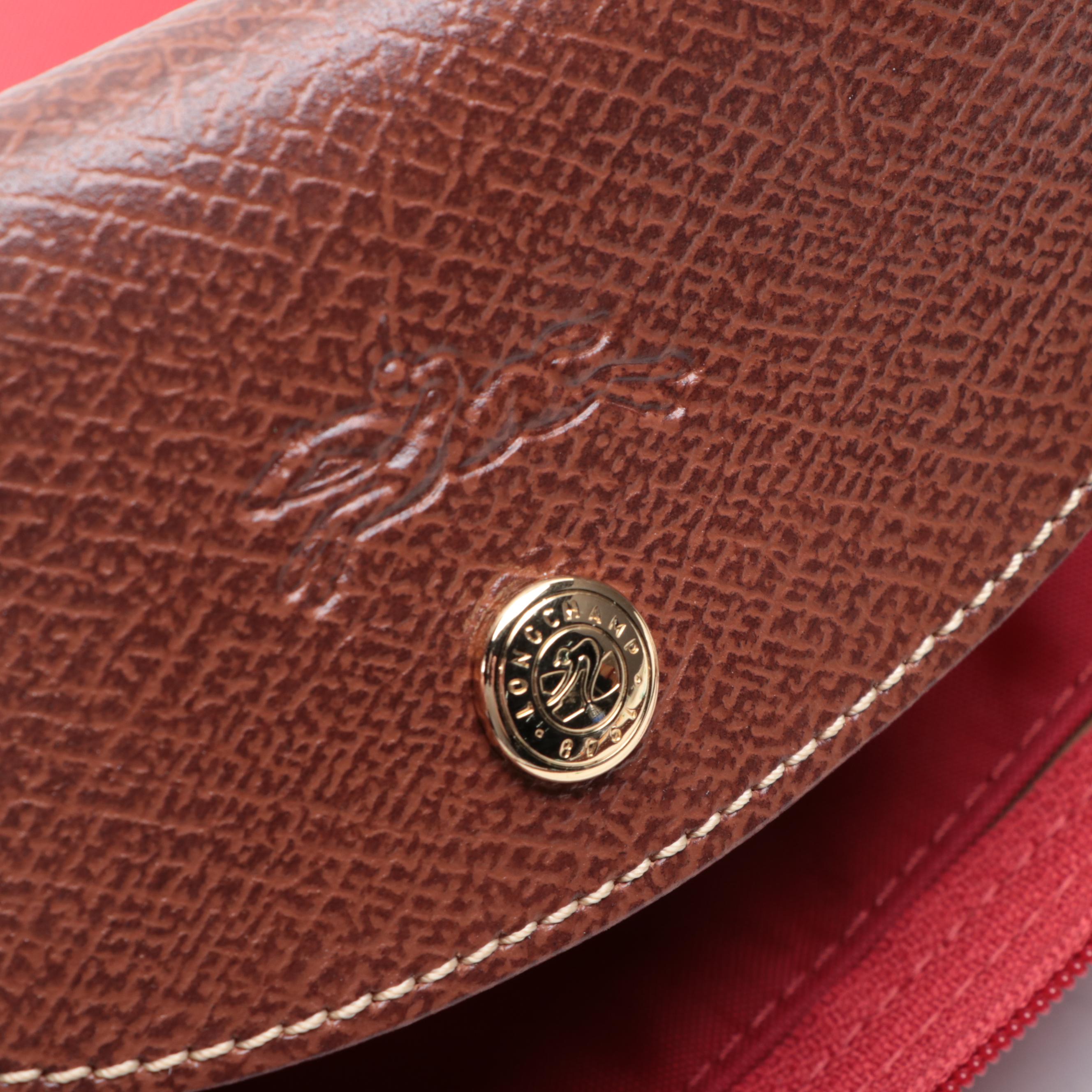 Longchamp Le Pliage Foldable Tote Bag Small in Nylon and Leather