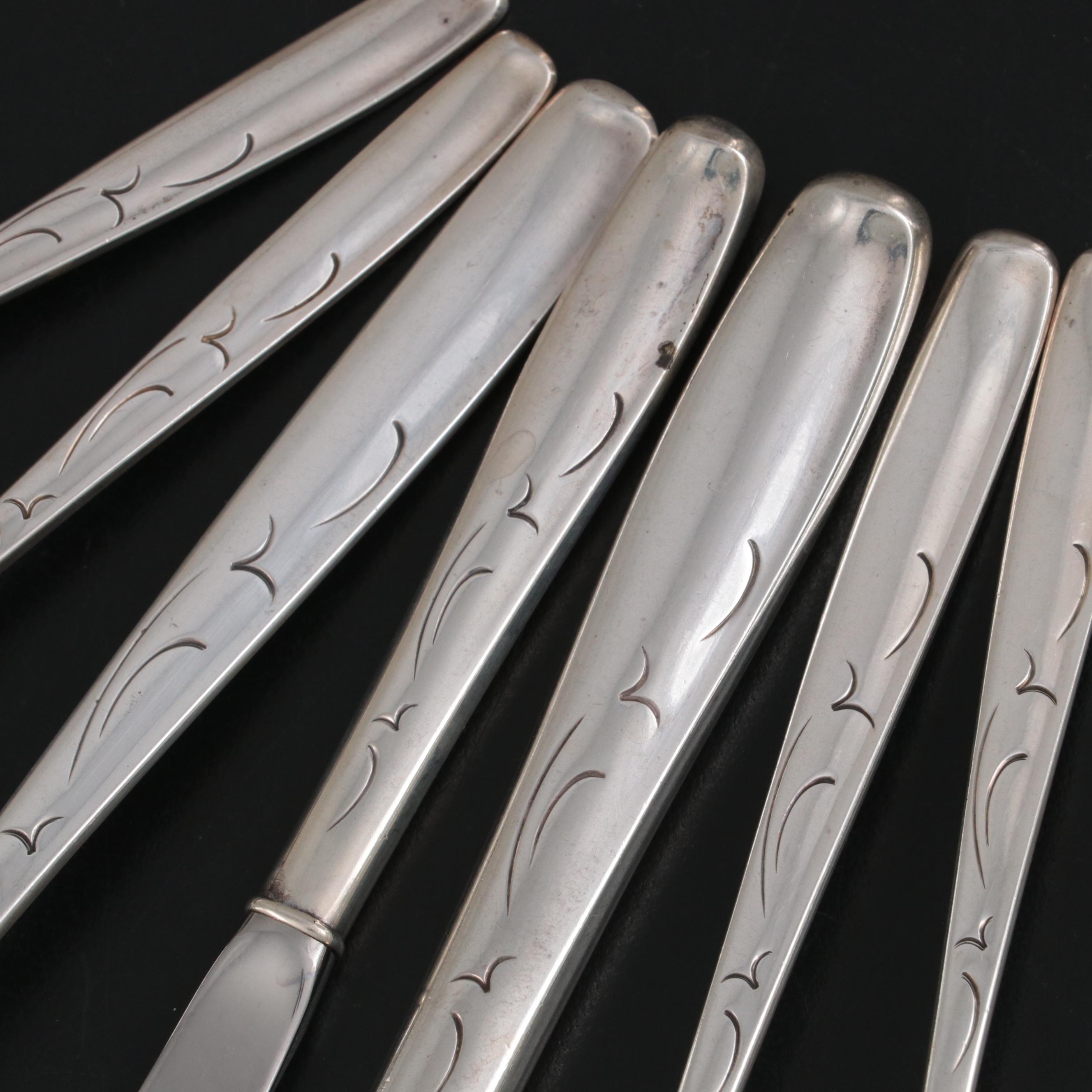 Charter "Silhouette" Sterling Silver Flatware, Mid-20th Century