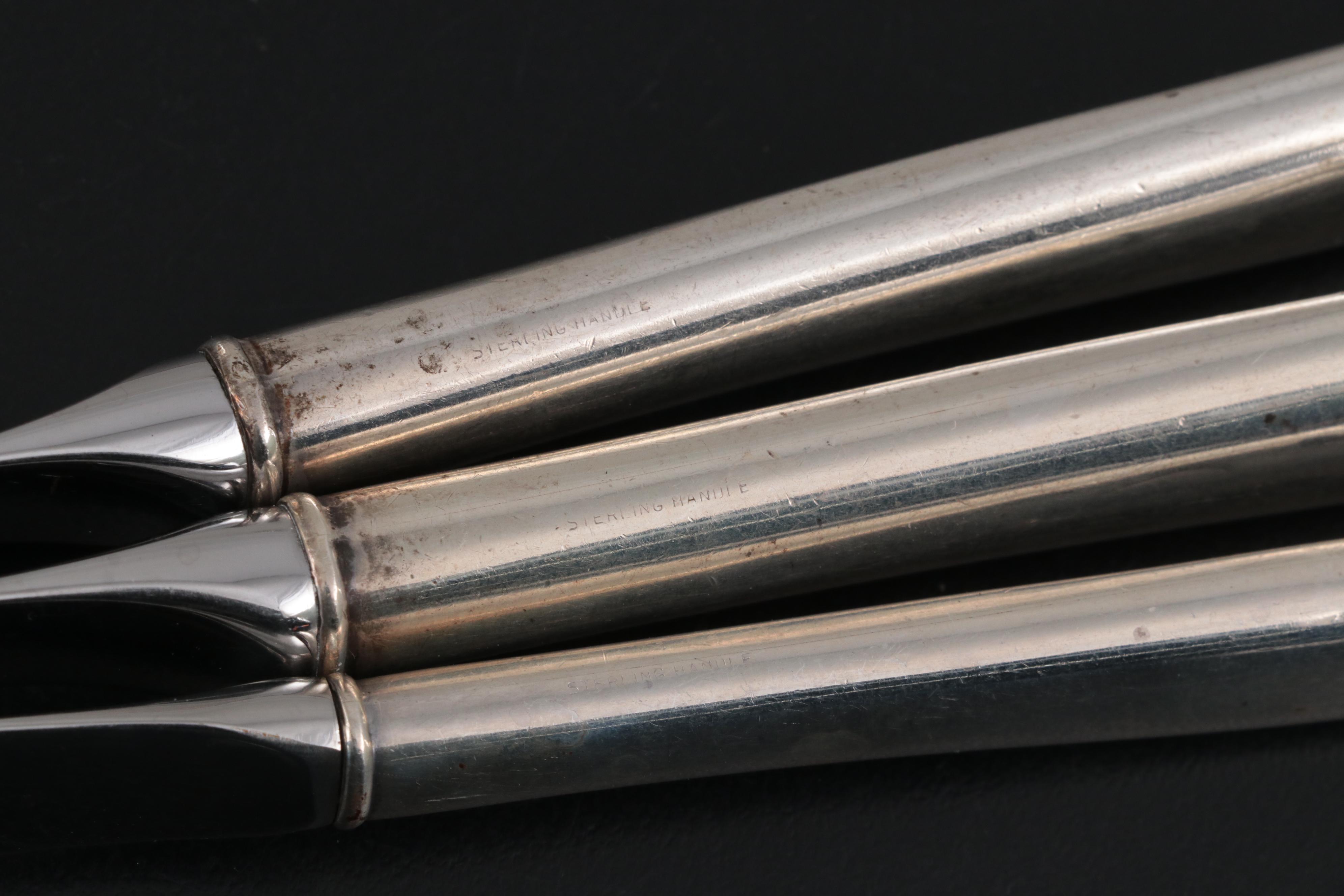 Charter "Silhouette" Sterling Silver Flatware, Mid-20th Century