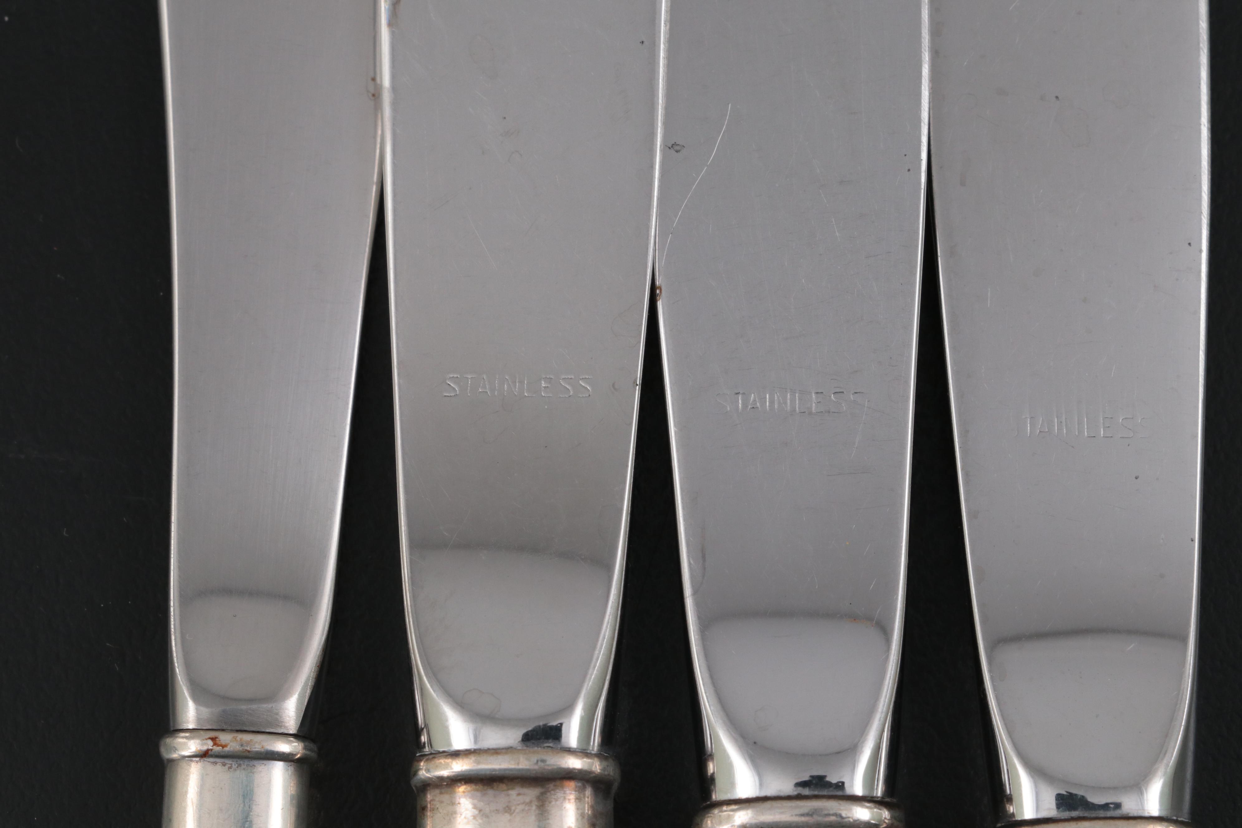 Charter "Silhouette" Sterling Silver Flatware, Mid-20th Century