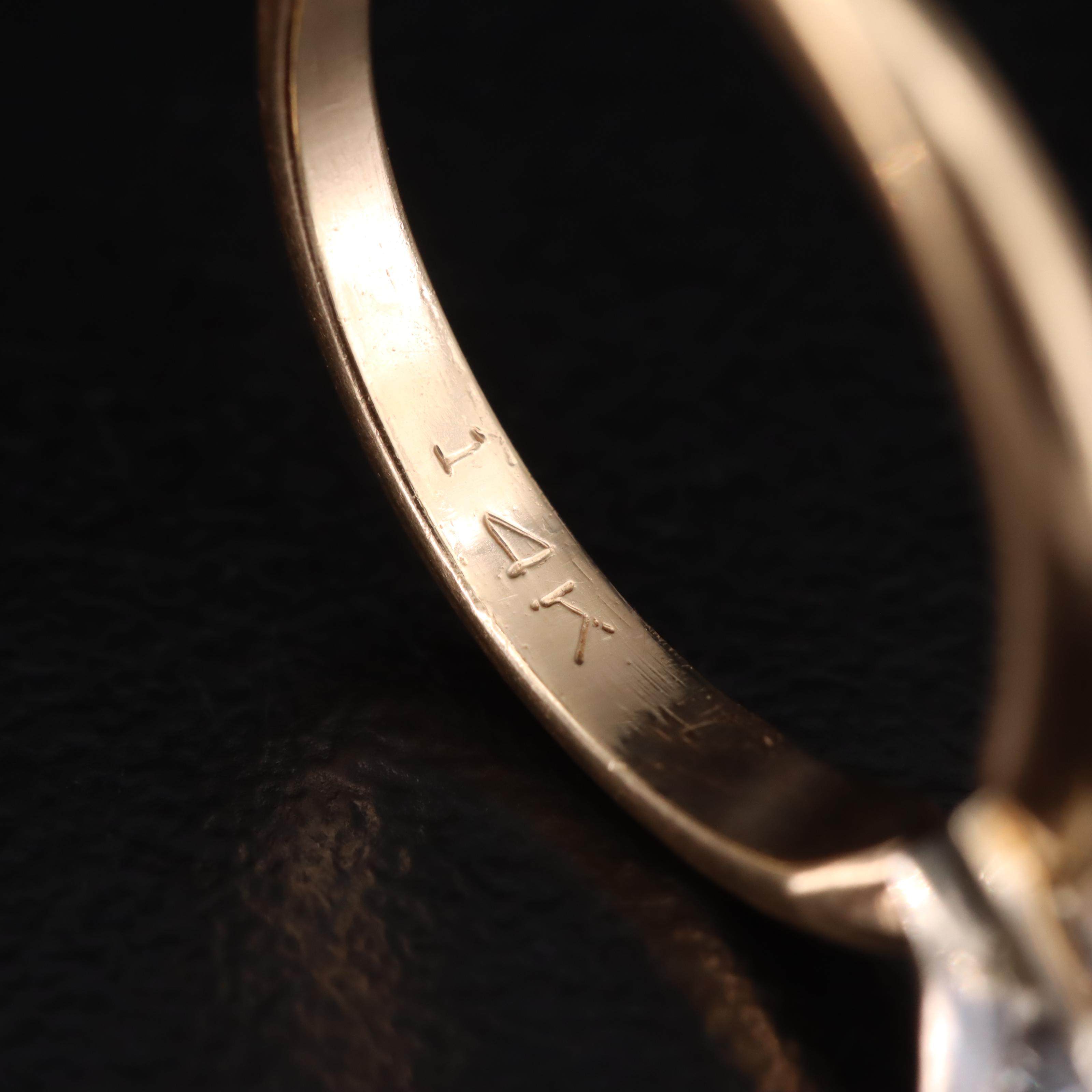 14K 0.76 CT Diamond Solitaire Ring