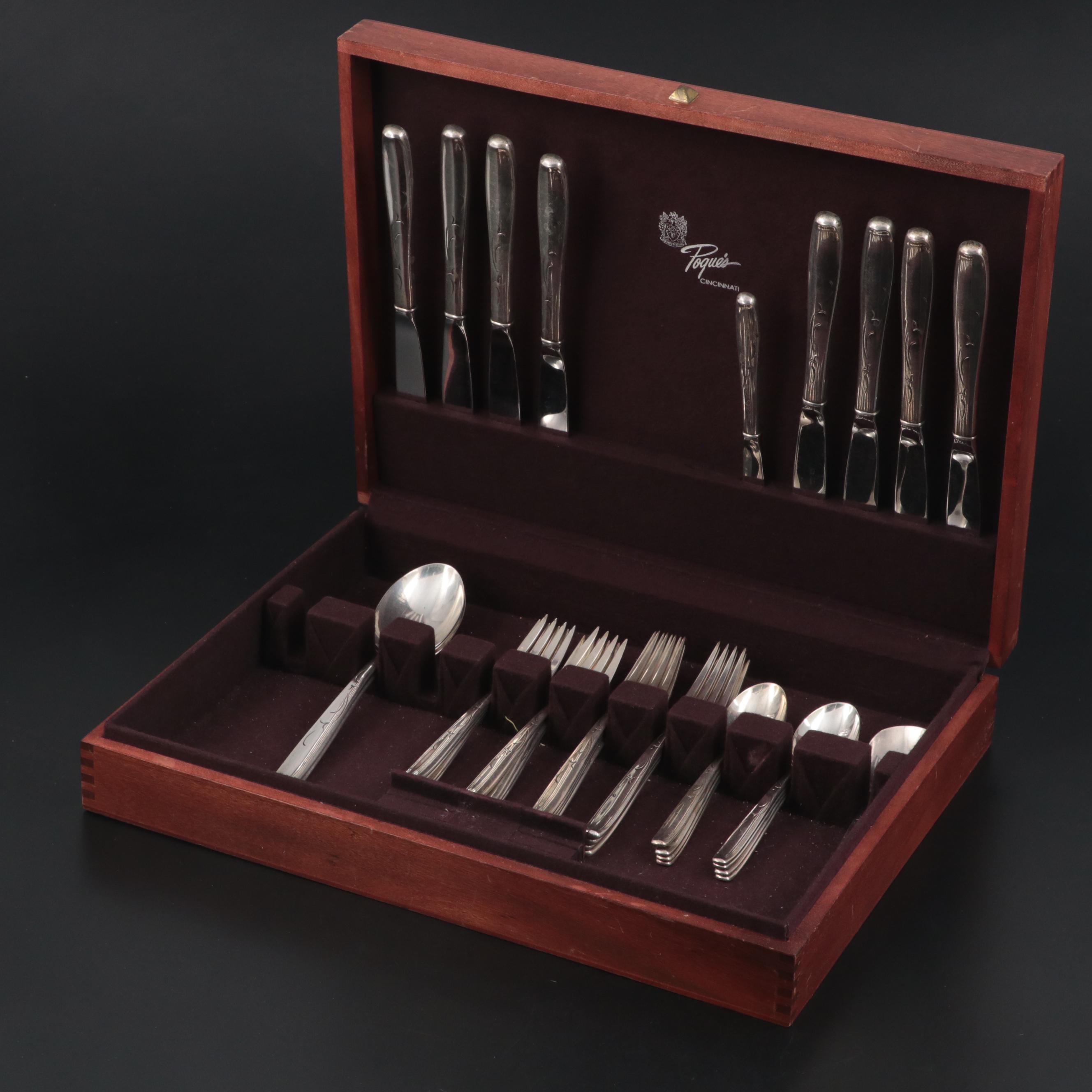 Charter "Silhouette" Sterling Silver Flatware, Mid-20th Century
