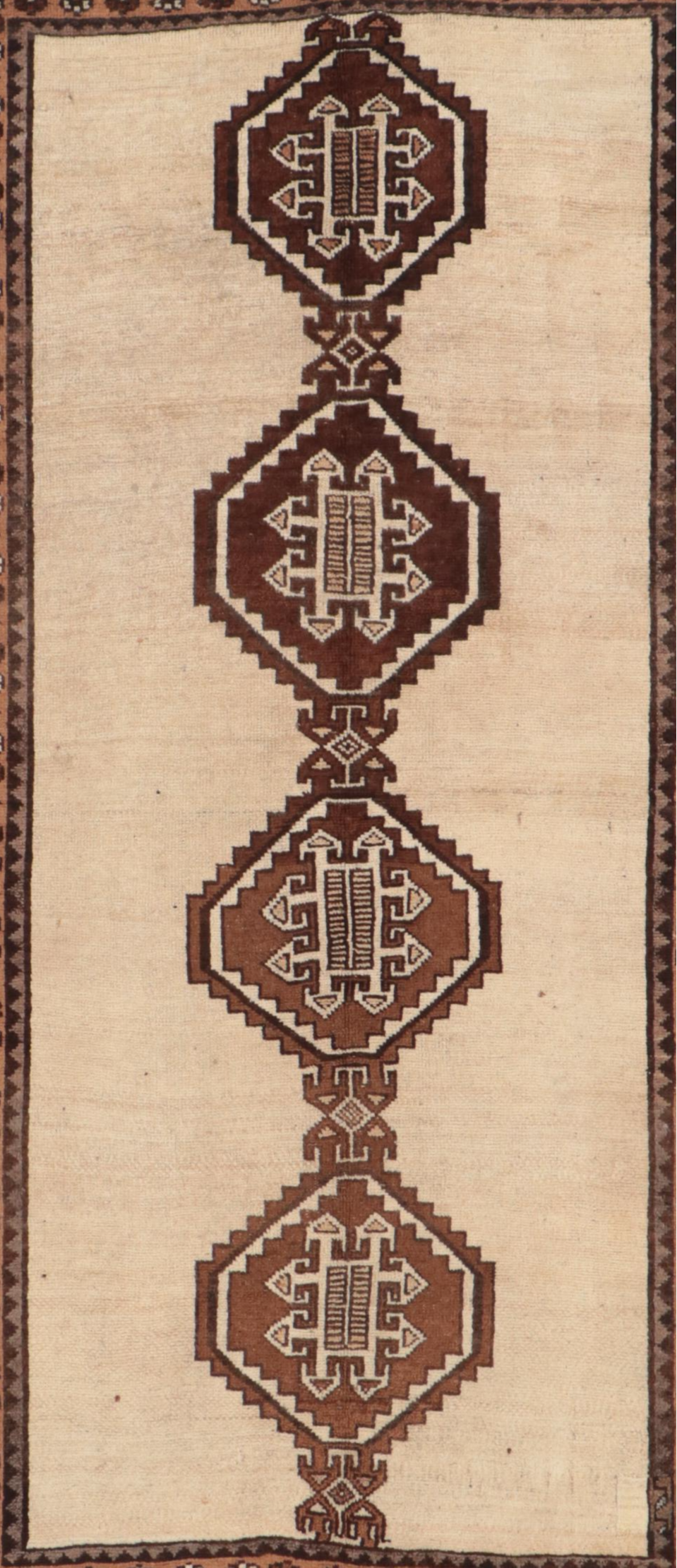 4'1 x 7'11 Hand-Knotted Afghan Khotan Area Rug