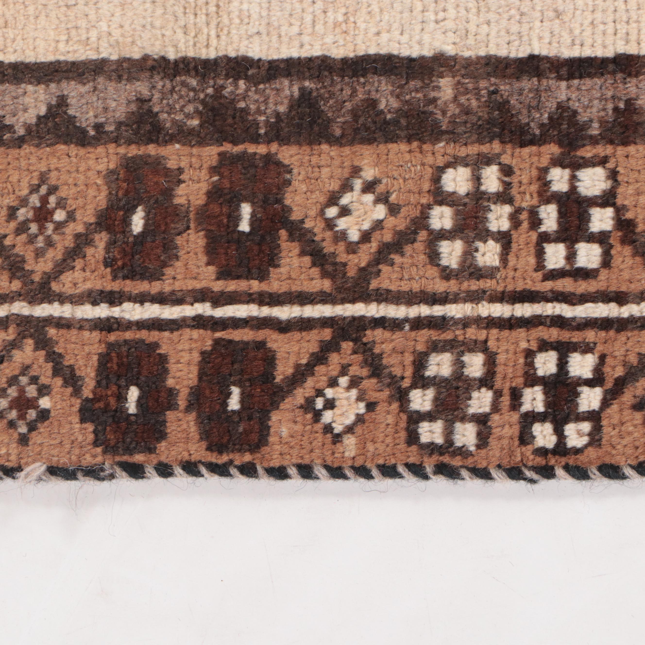 4'1 x 7'11 Hand-Knotted Afghan Khotan Area Rug