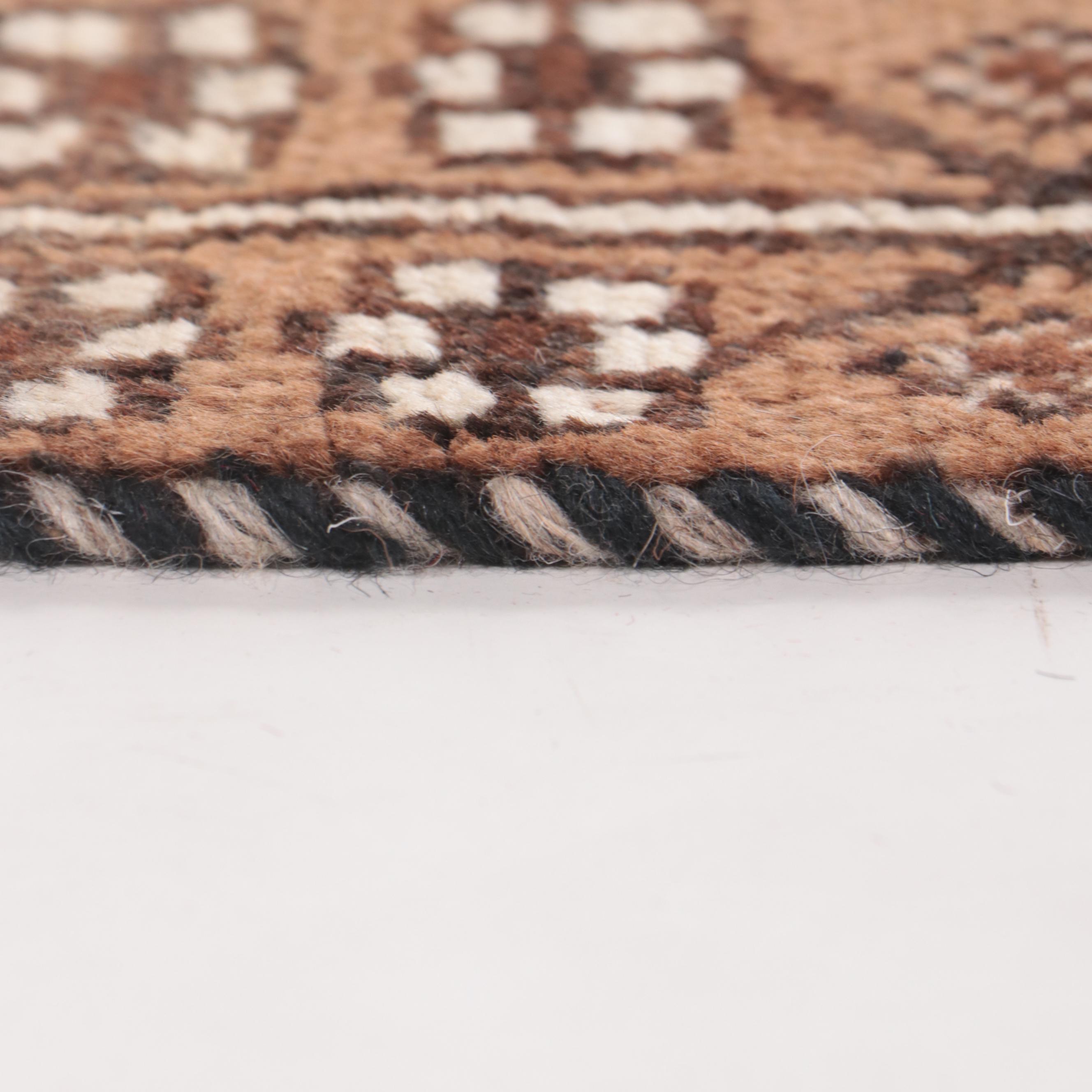 4'1 x 7'11 Hand-Knotted Afghan Khotan Area Rug