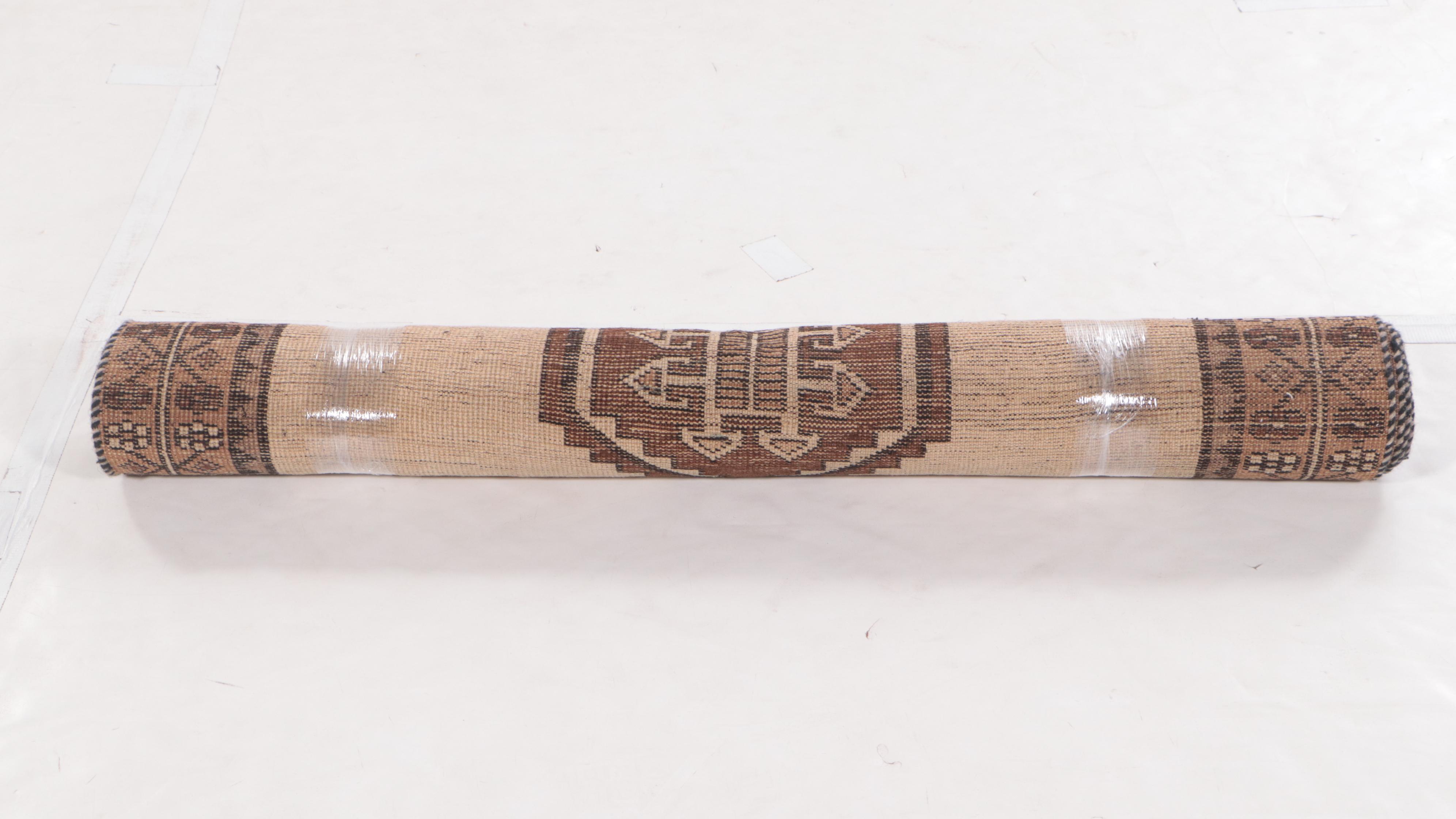 4'1 x 7'11 Hand-Knotted Afghan Khotan Area Rug