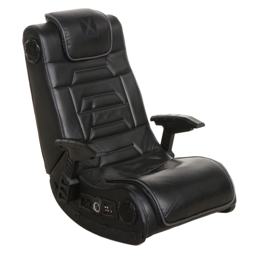 Ace Bayou Faux Leather Gaming Chair with Integral Speakers