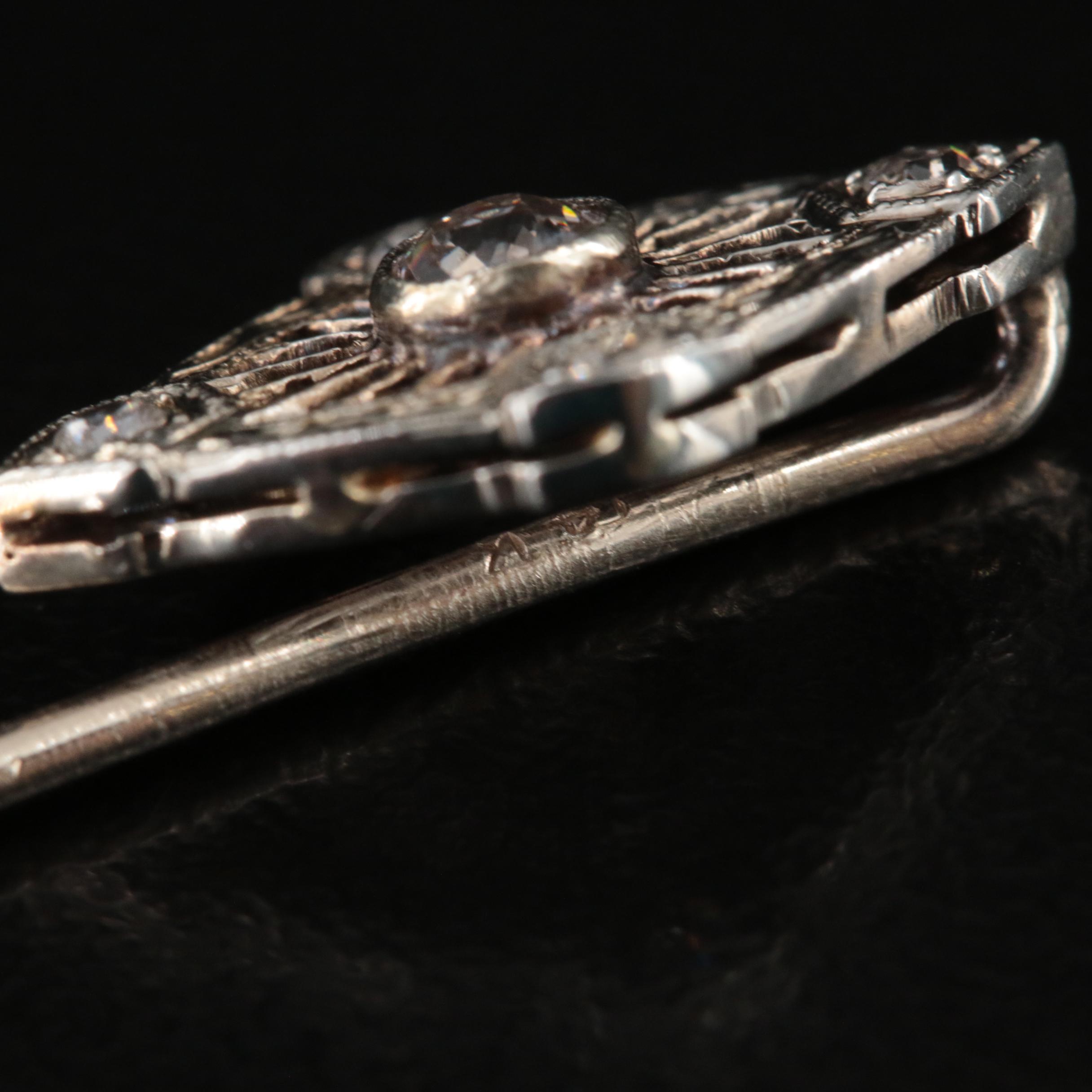 Art Deco 0.25 CTW Diamond Stick Pin