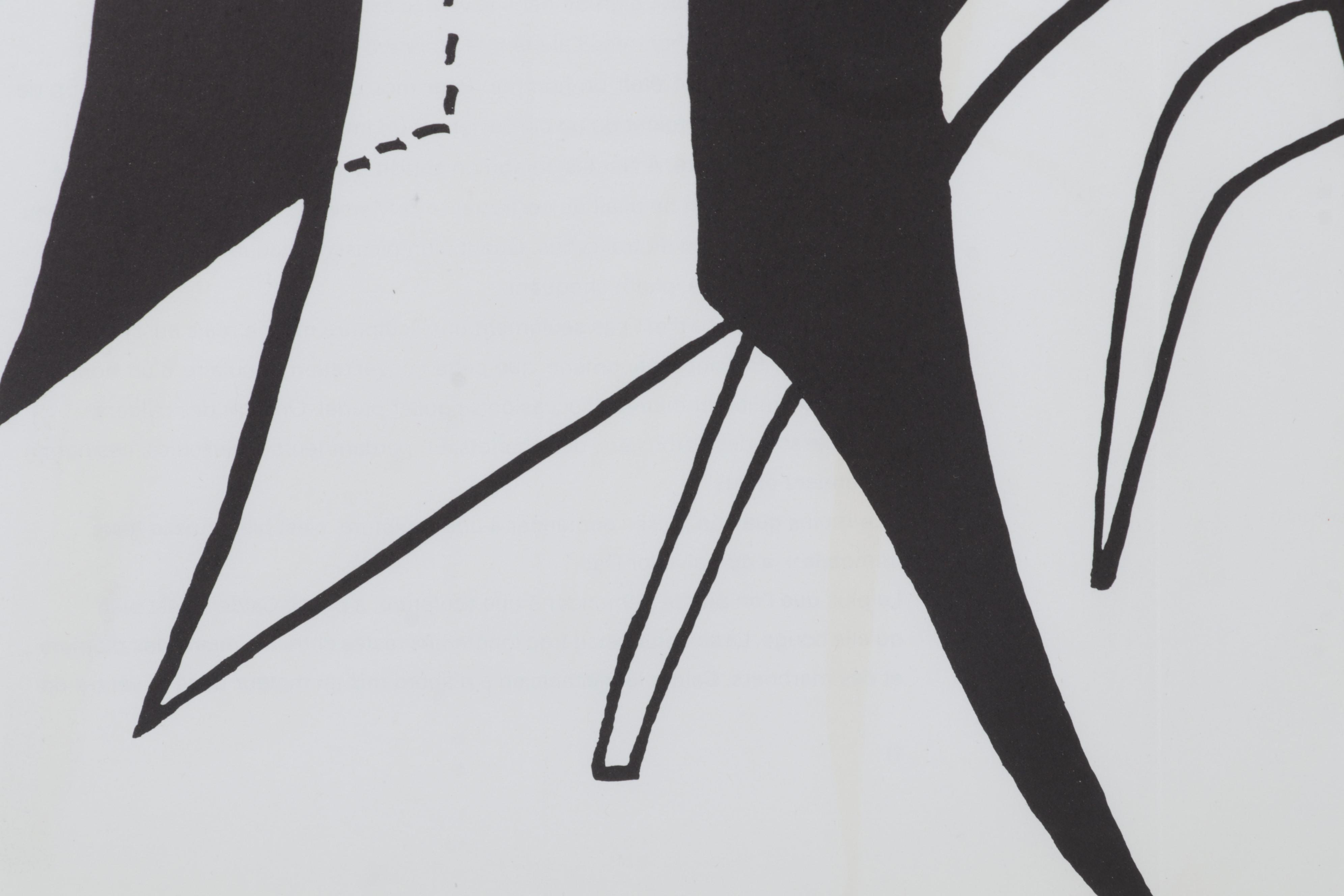 Alexander Calder Double-Page Color Lithograph for "Derrière le Miroir," 1963