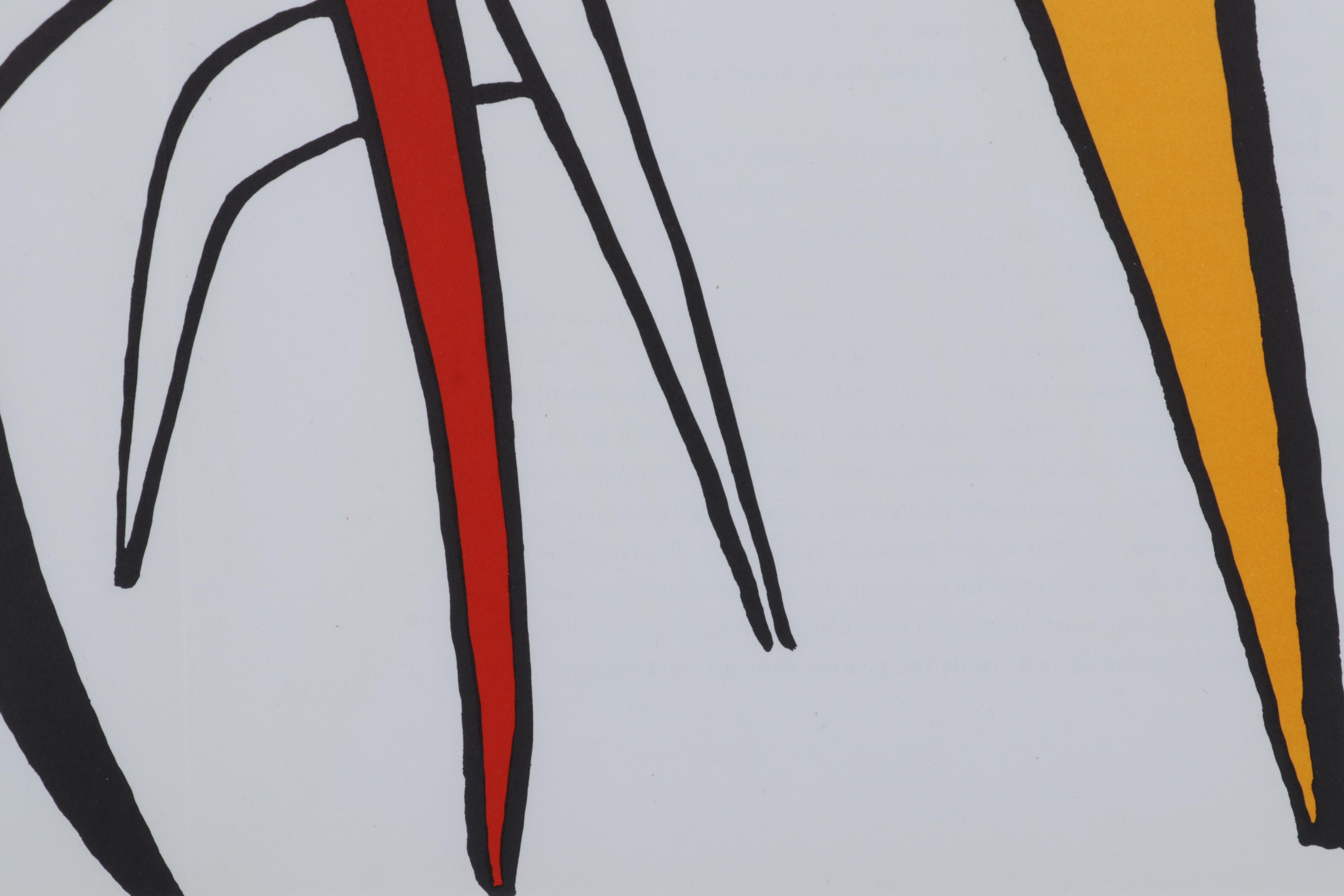 Alexander Calder Double-Page Color Lithograph for "Derrière le Miroir," 1963