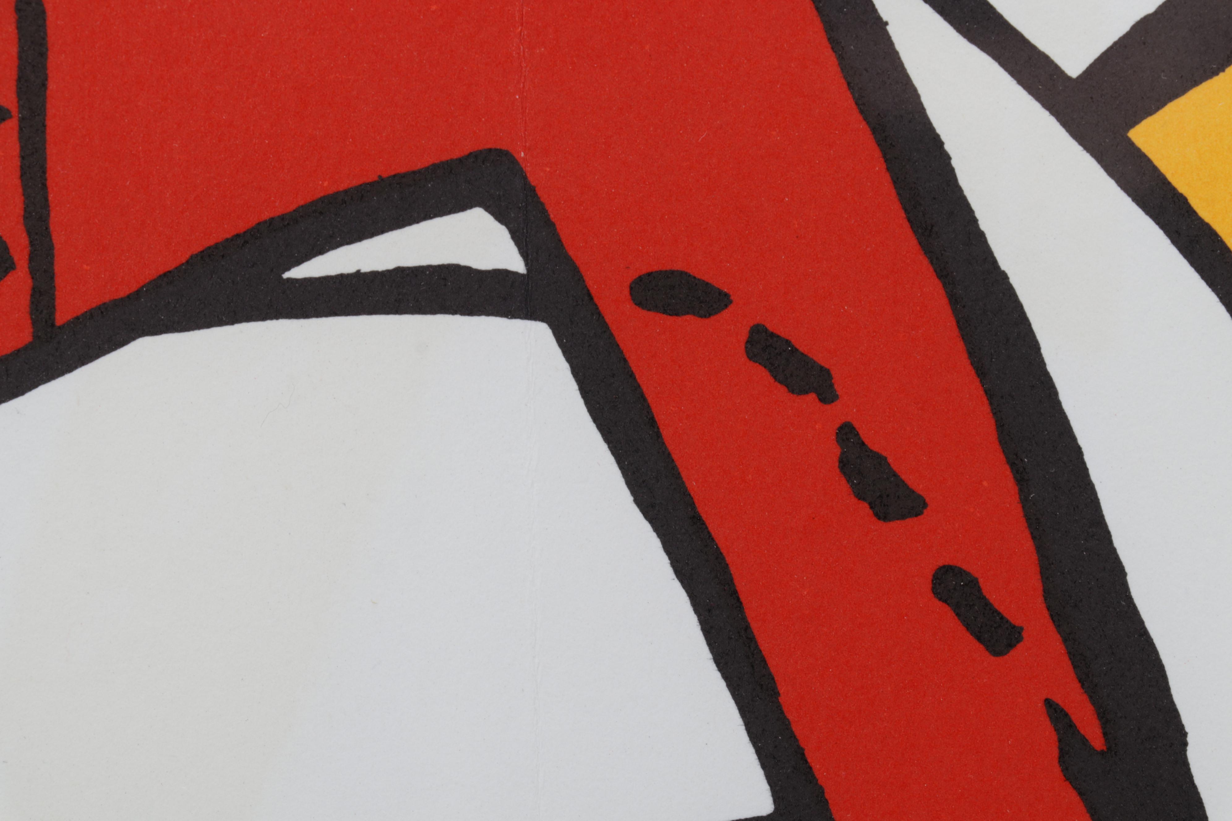 Alexander Calder Double-Page Color Lithograph for "Derrière le Miroir," 1963