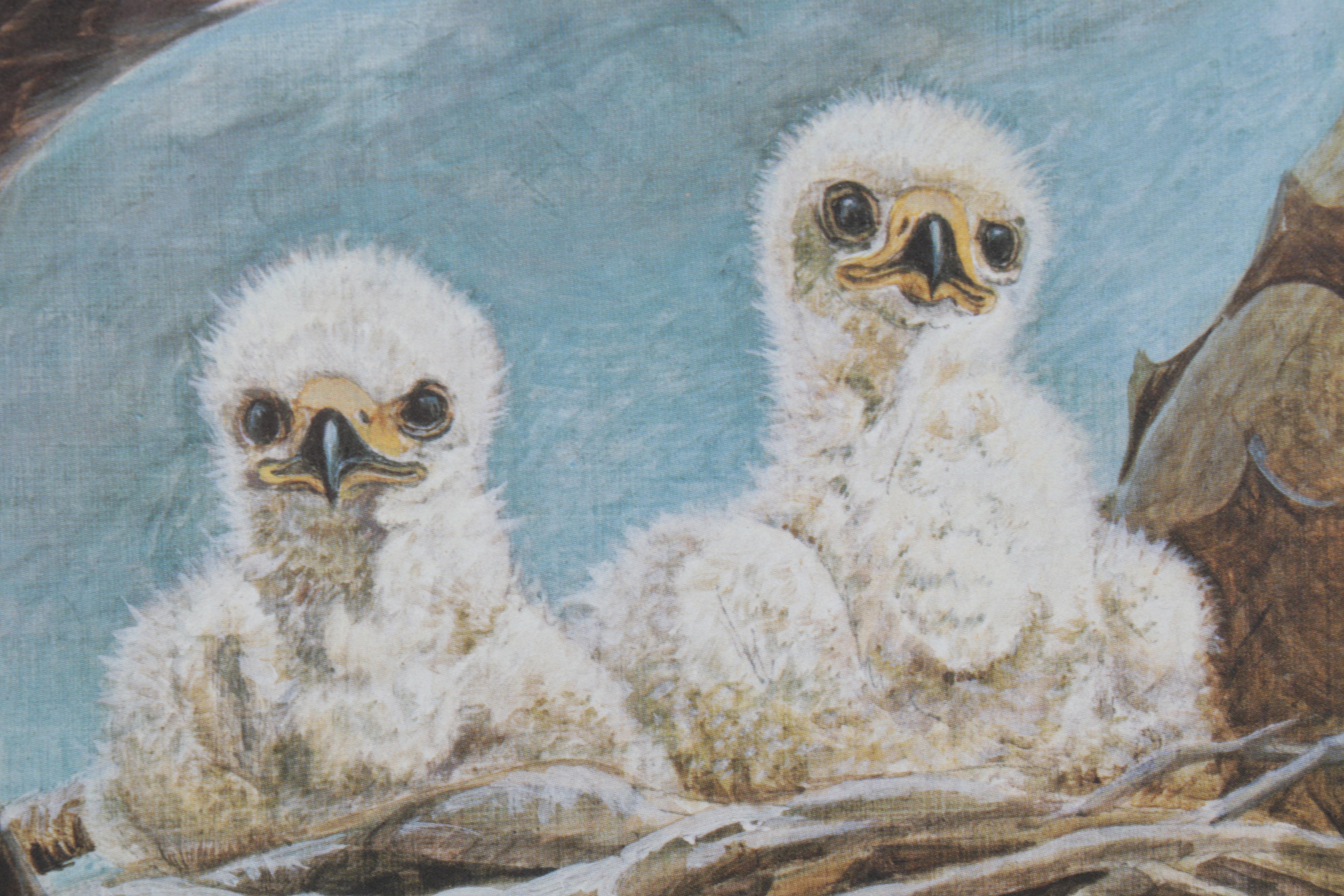 John A. Ruthven Offset Lithograph "Bald Eagle," Circa 1988