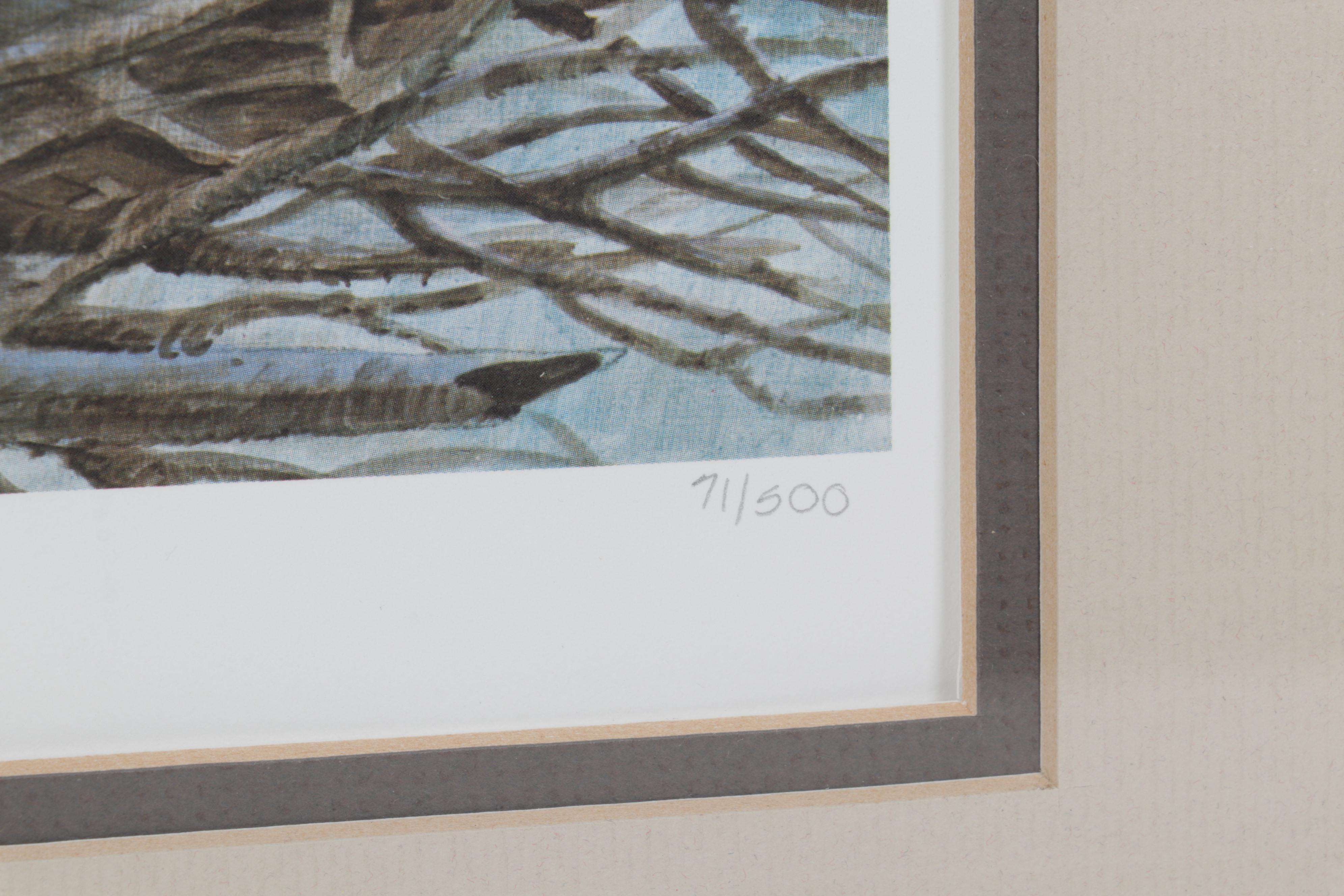 John A. Ruthven Offset Lithograph "Bald Eagle," Circa 1988