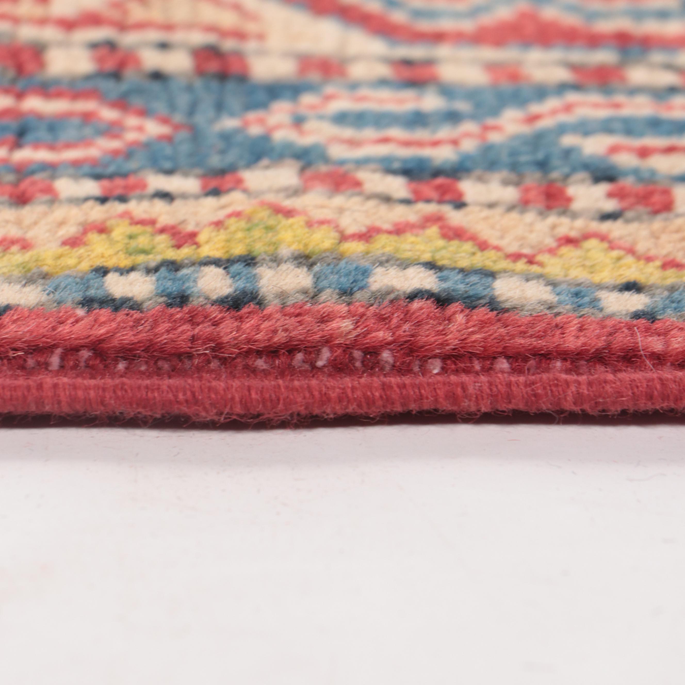 4'10 x 6'8 Hand-Knotted Pakistani Kazak-Style Area Rug