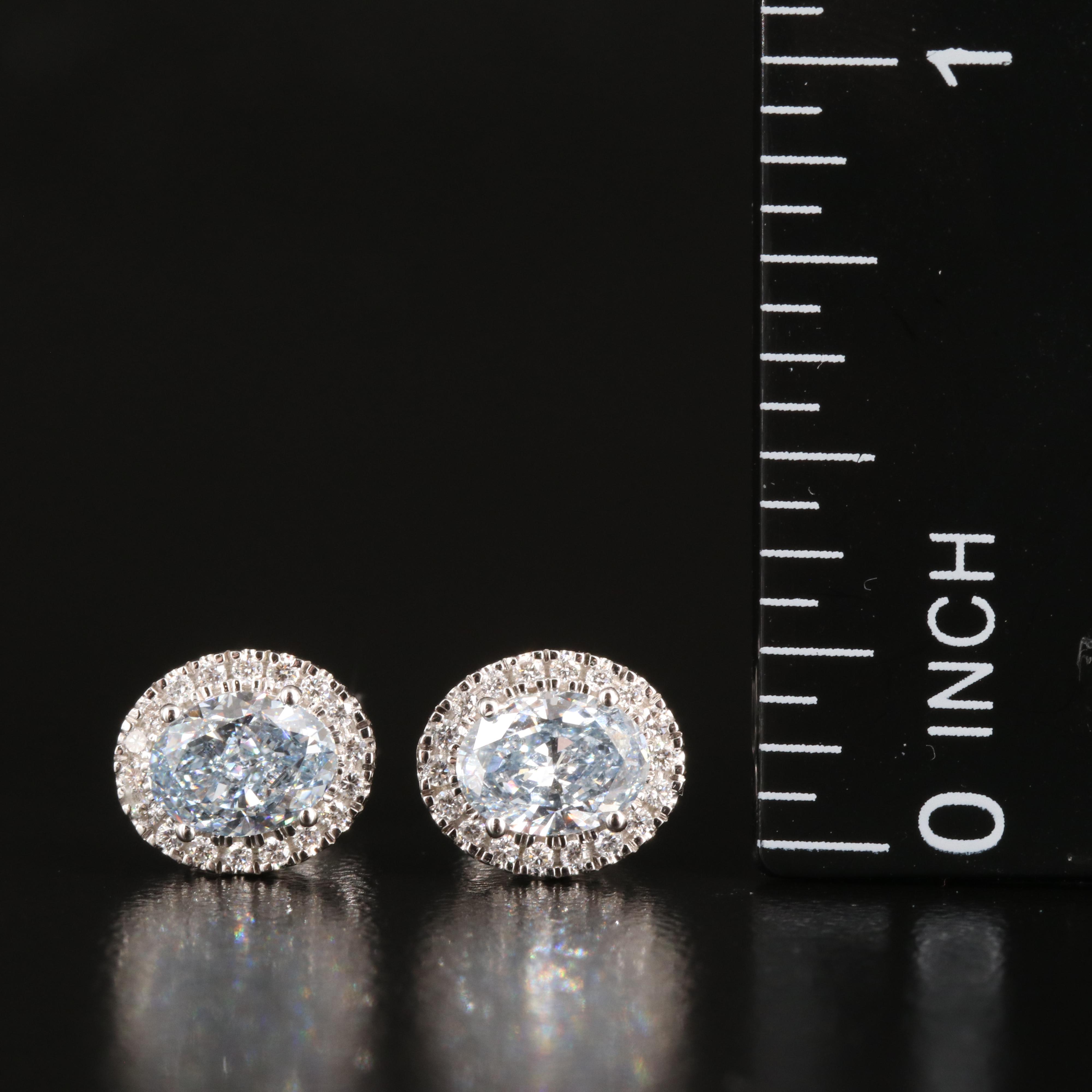 14K 1.19 CTW Lab Grown Diamond Stud Earrings